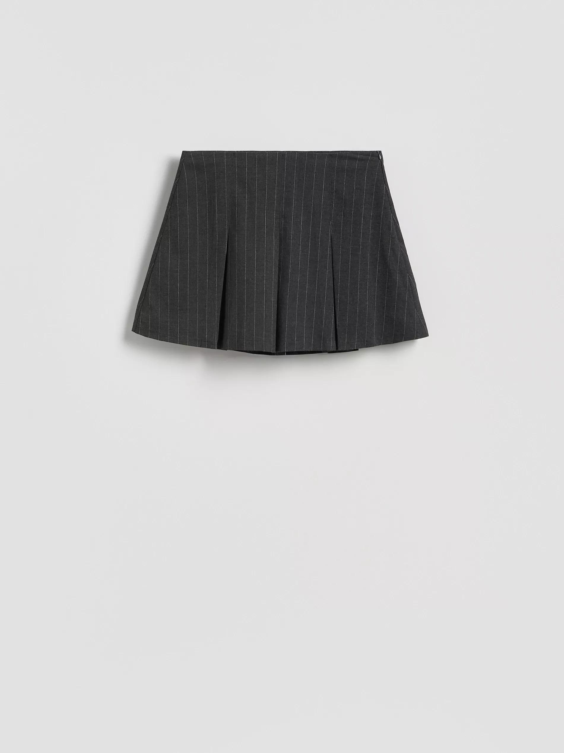 Grey Pleated Skort, Grey, large image number 3