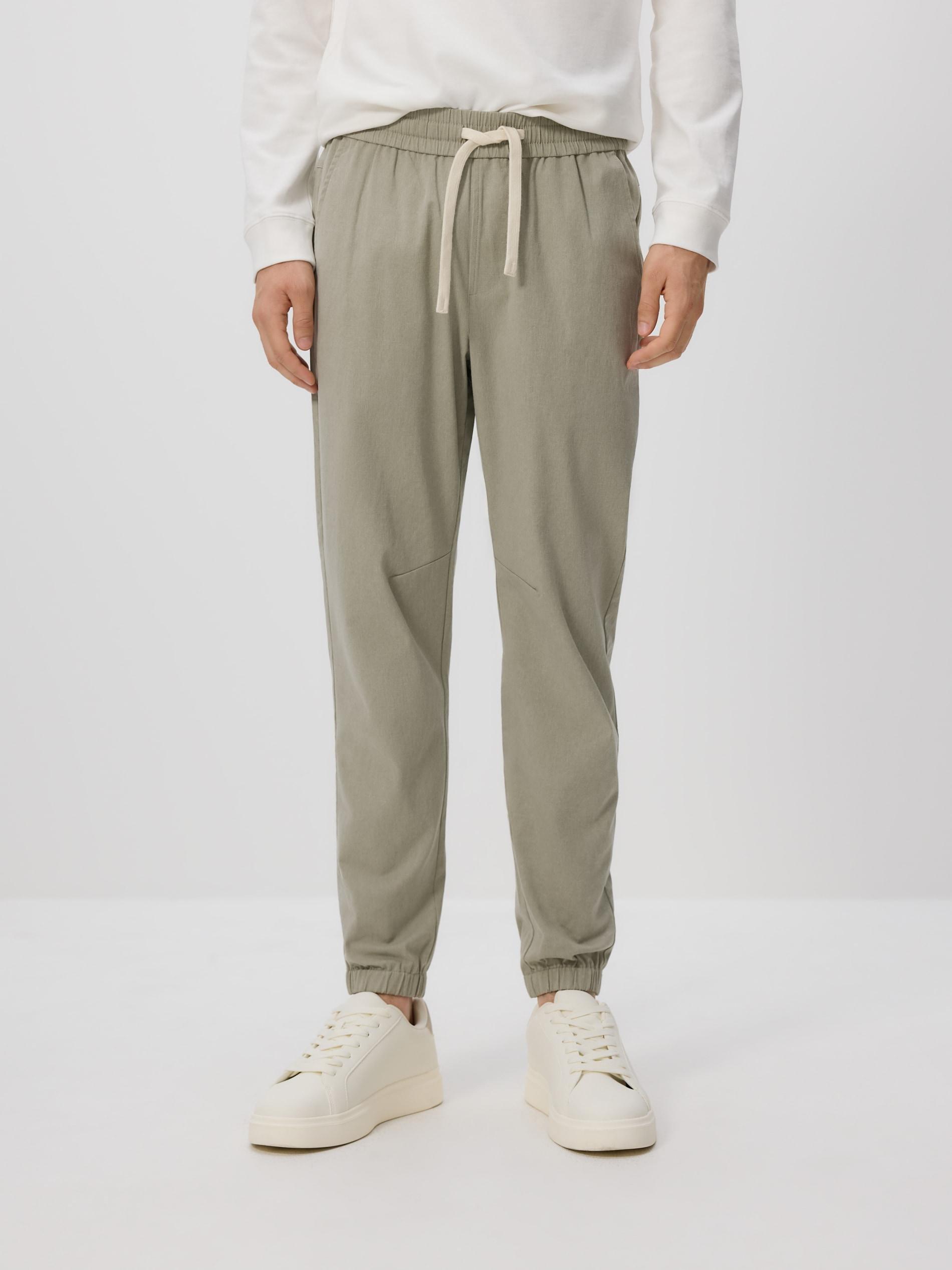 Green Slim Joggers, , large image number 1