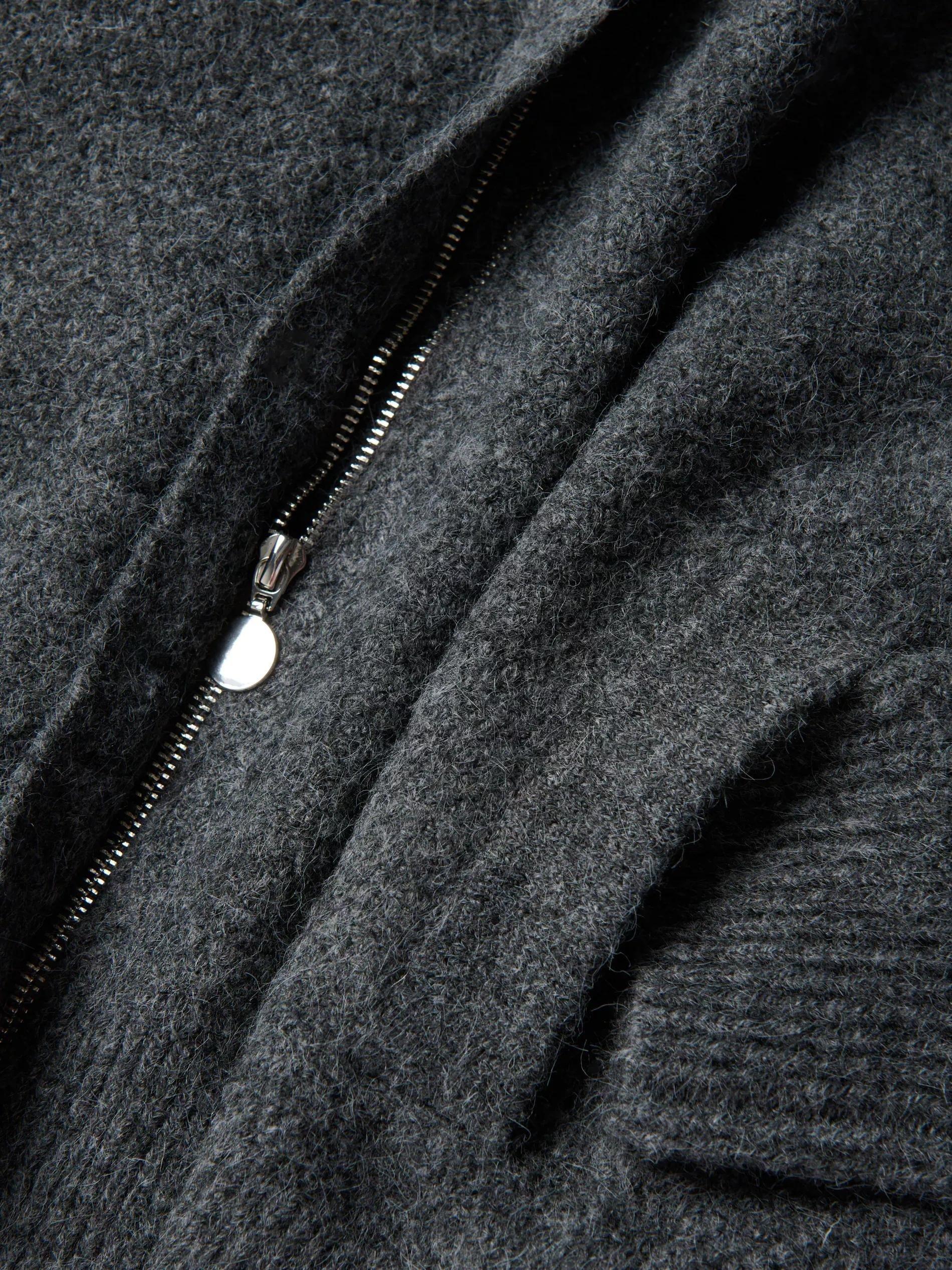 Grey Collar Sweater, Grey, large image number 5