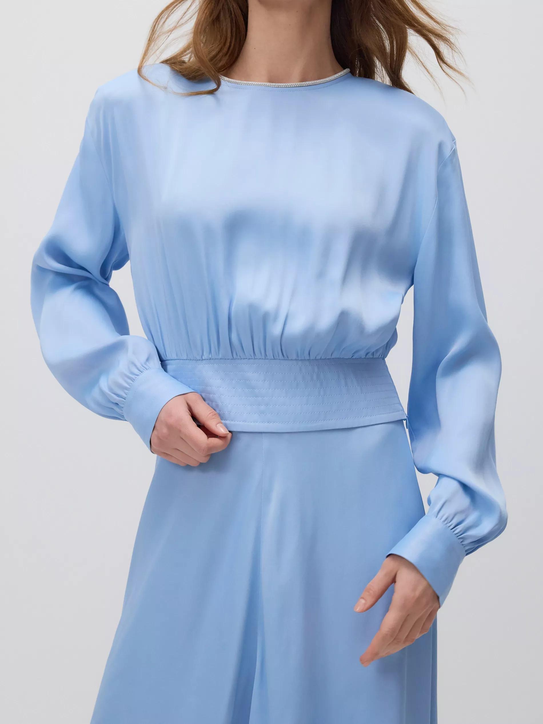 Blue Viscose Blouse, , large image number 0