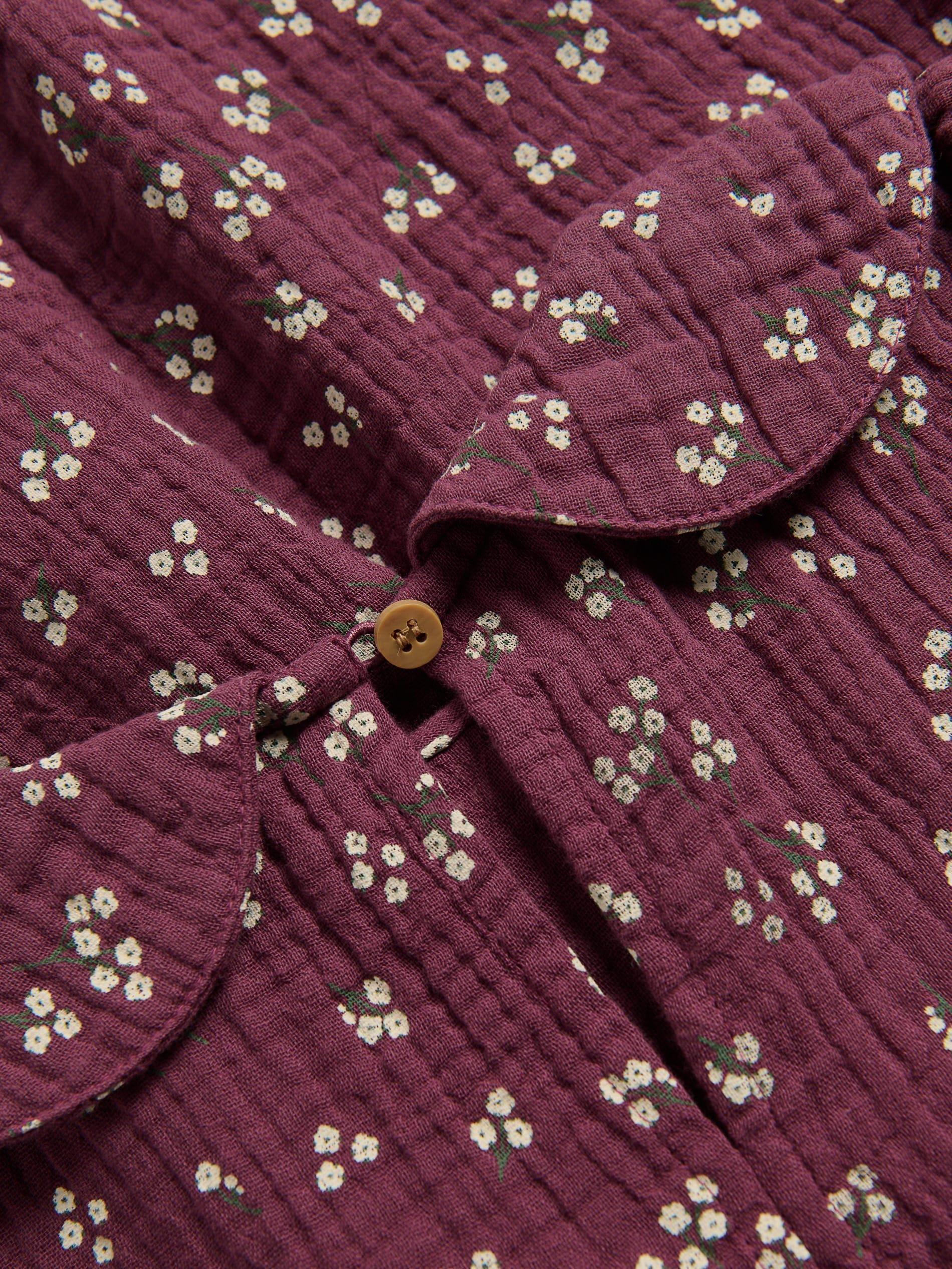 Maroon Muslin Dress, , large image number 4
