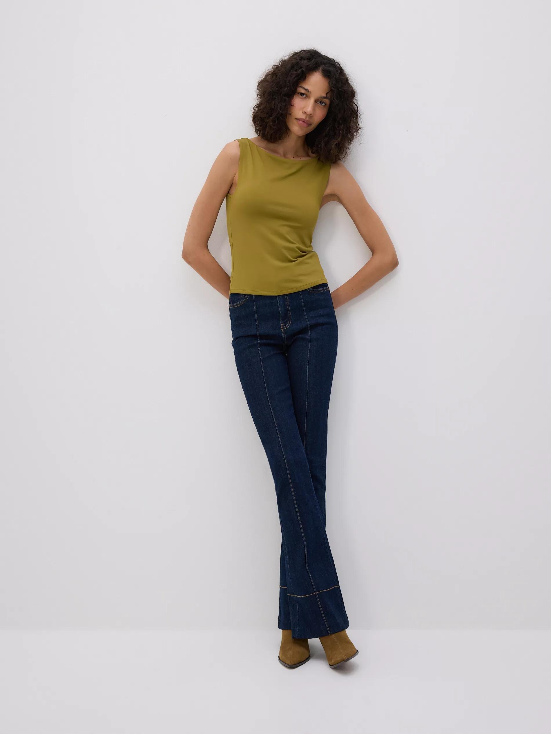 Green Fitted Top, , large image number 0