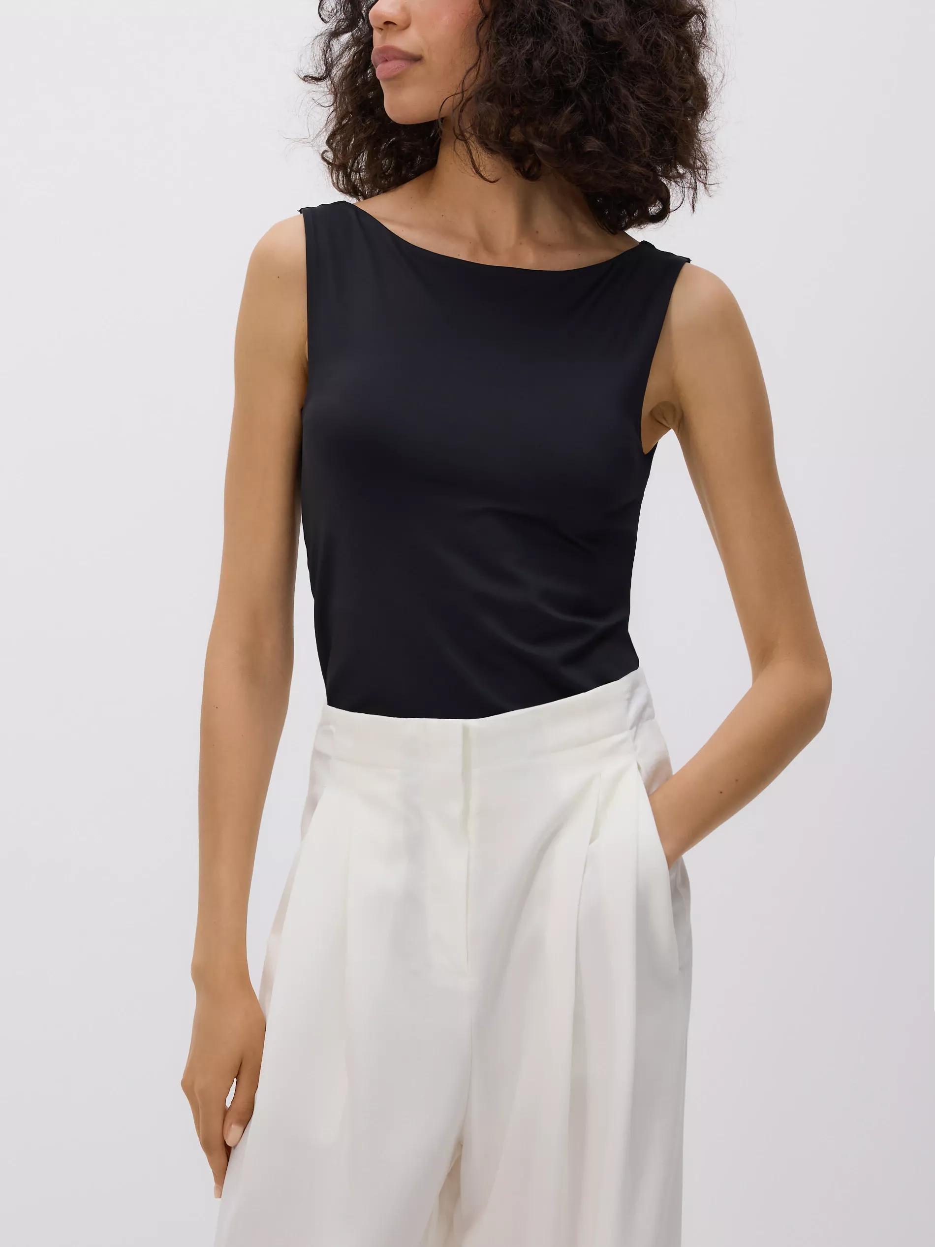 BLACK Fitted top, Black, large image number 1