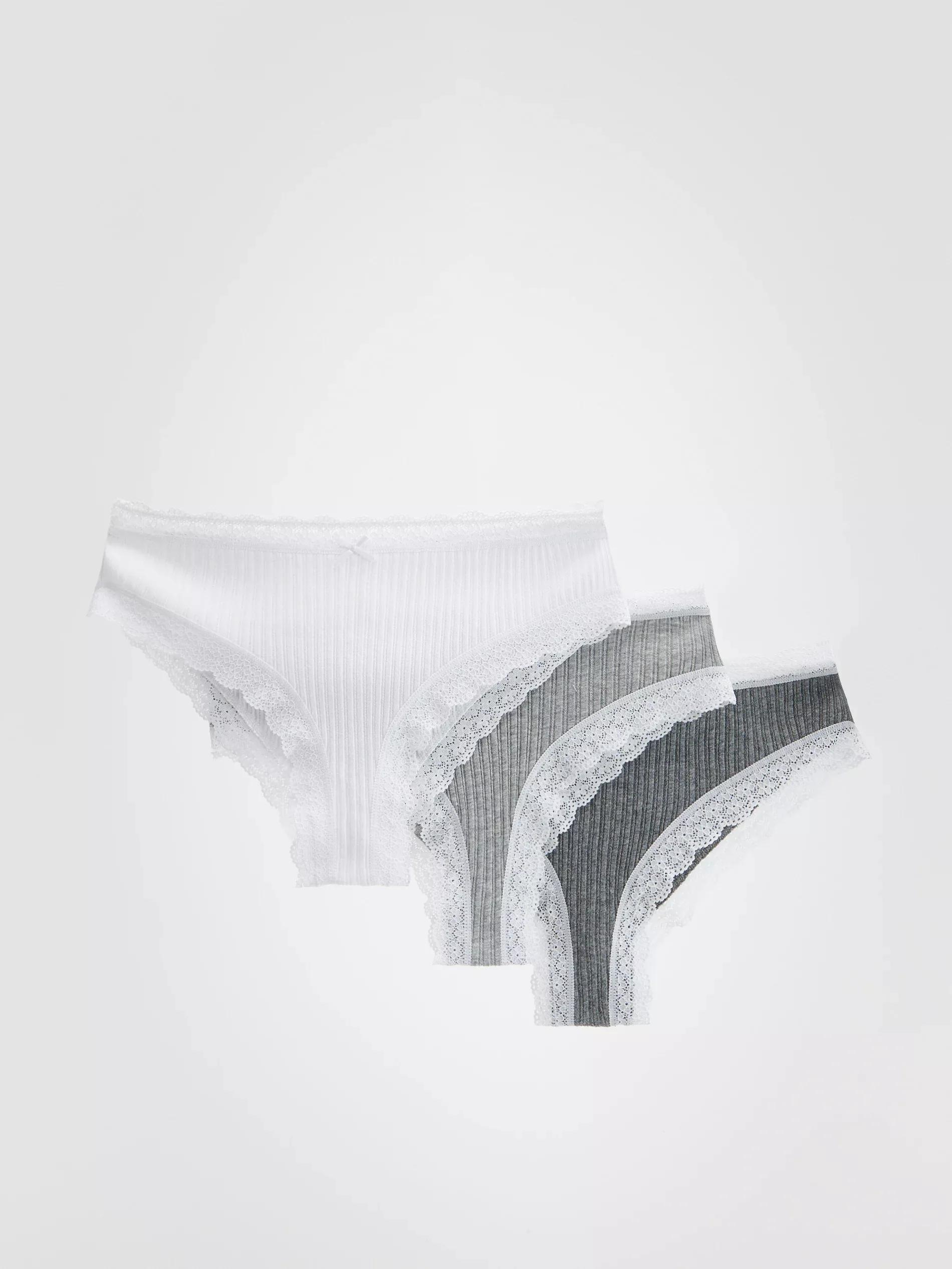 Light Grey 3 Pack Hipster Panties, Women, , large image number 0