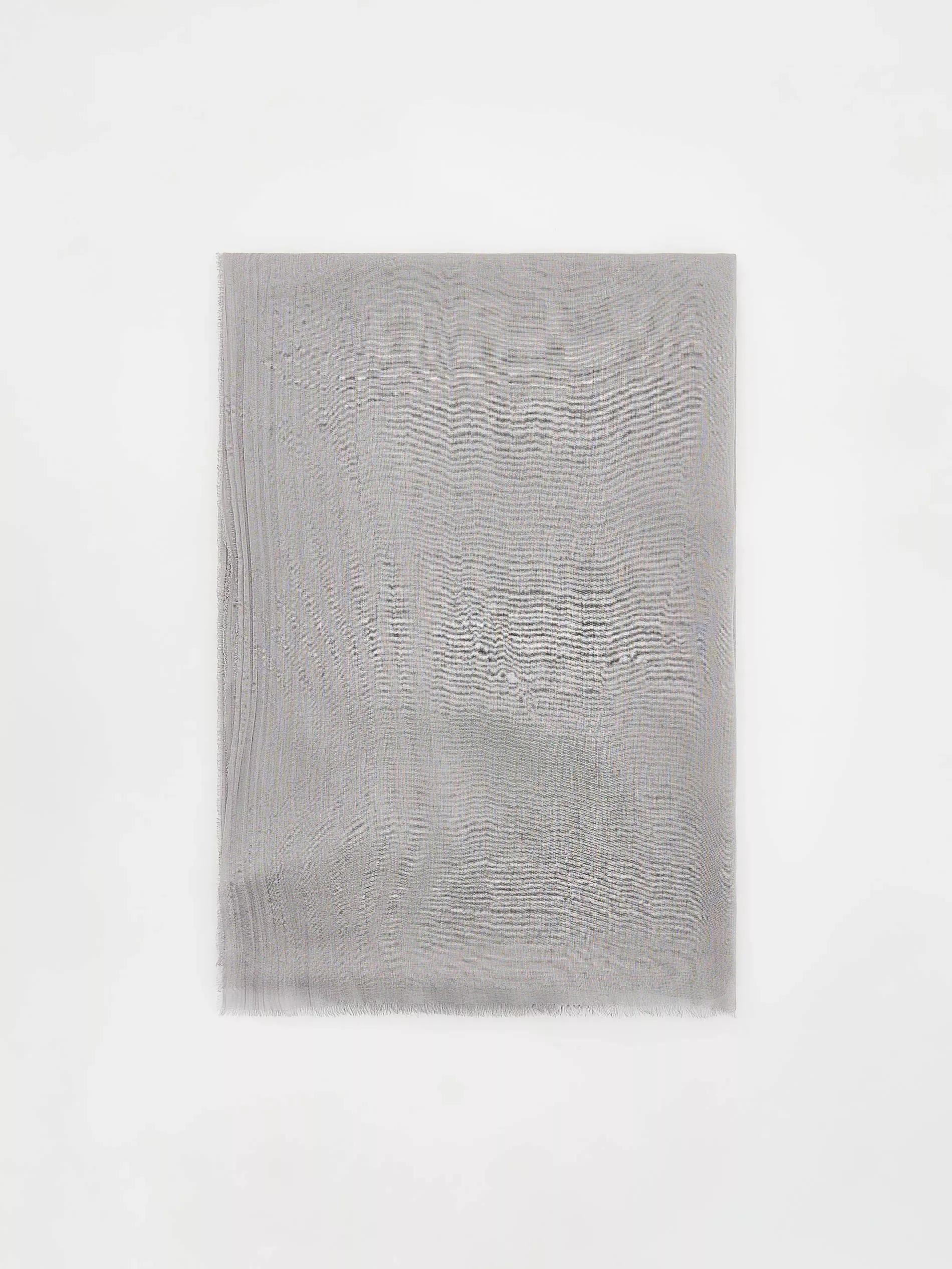 Grey Soft Scarf, Light grey, large image number 2