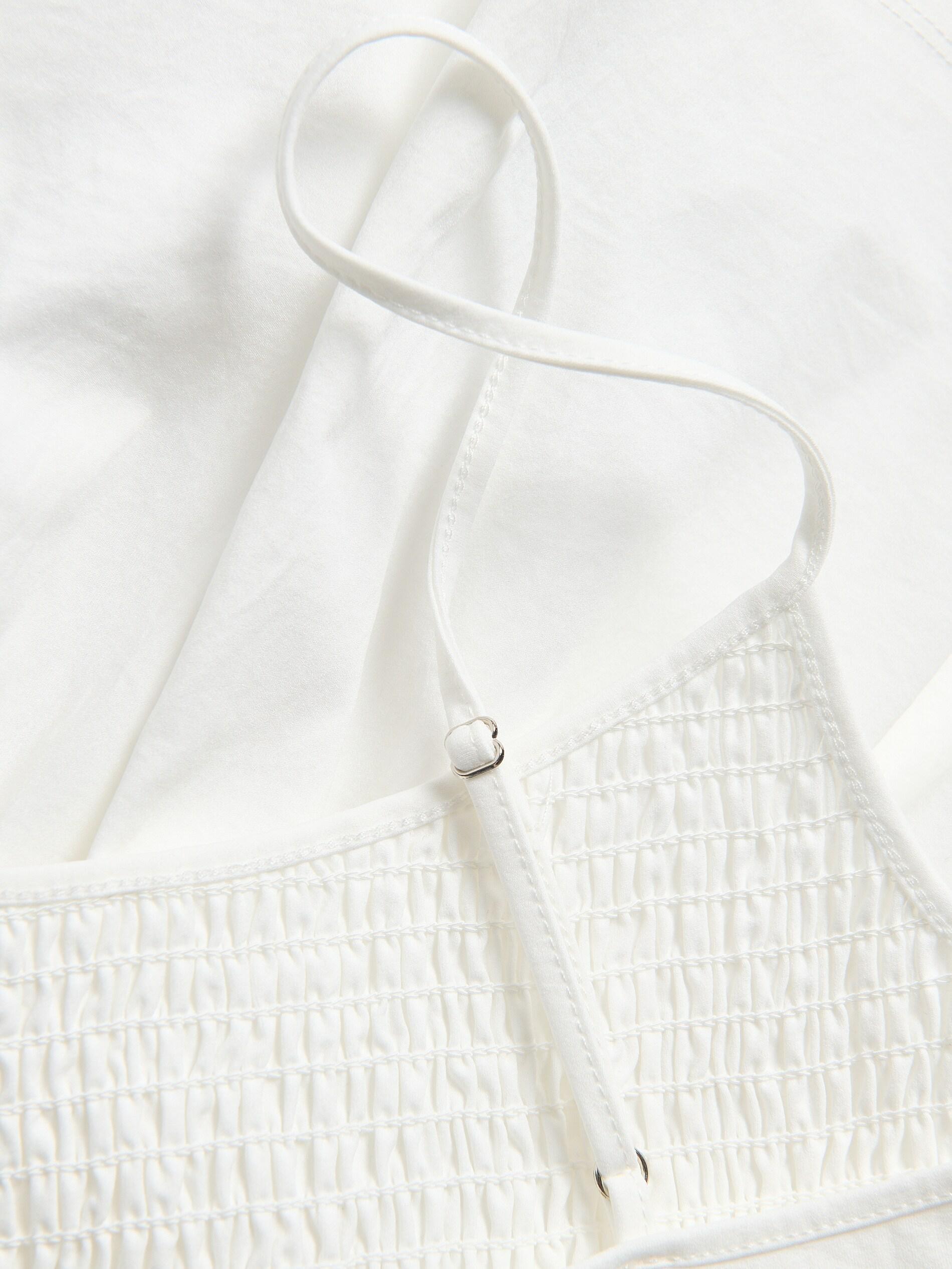 WHITE Top with overskirt, White, large image number 1