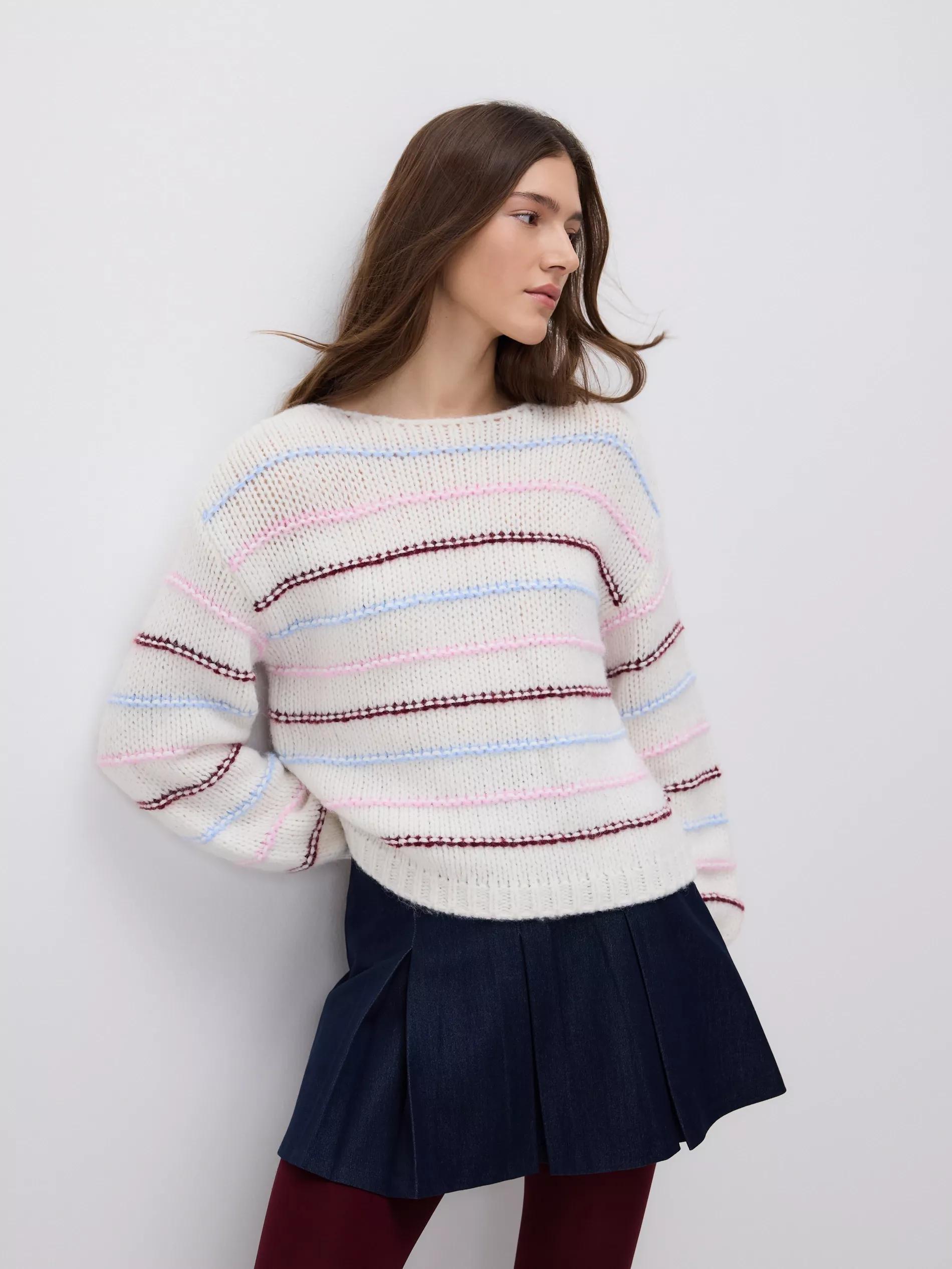 Navy Viscose Blend Skort, Navy, medium