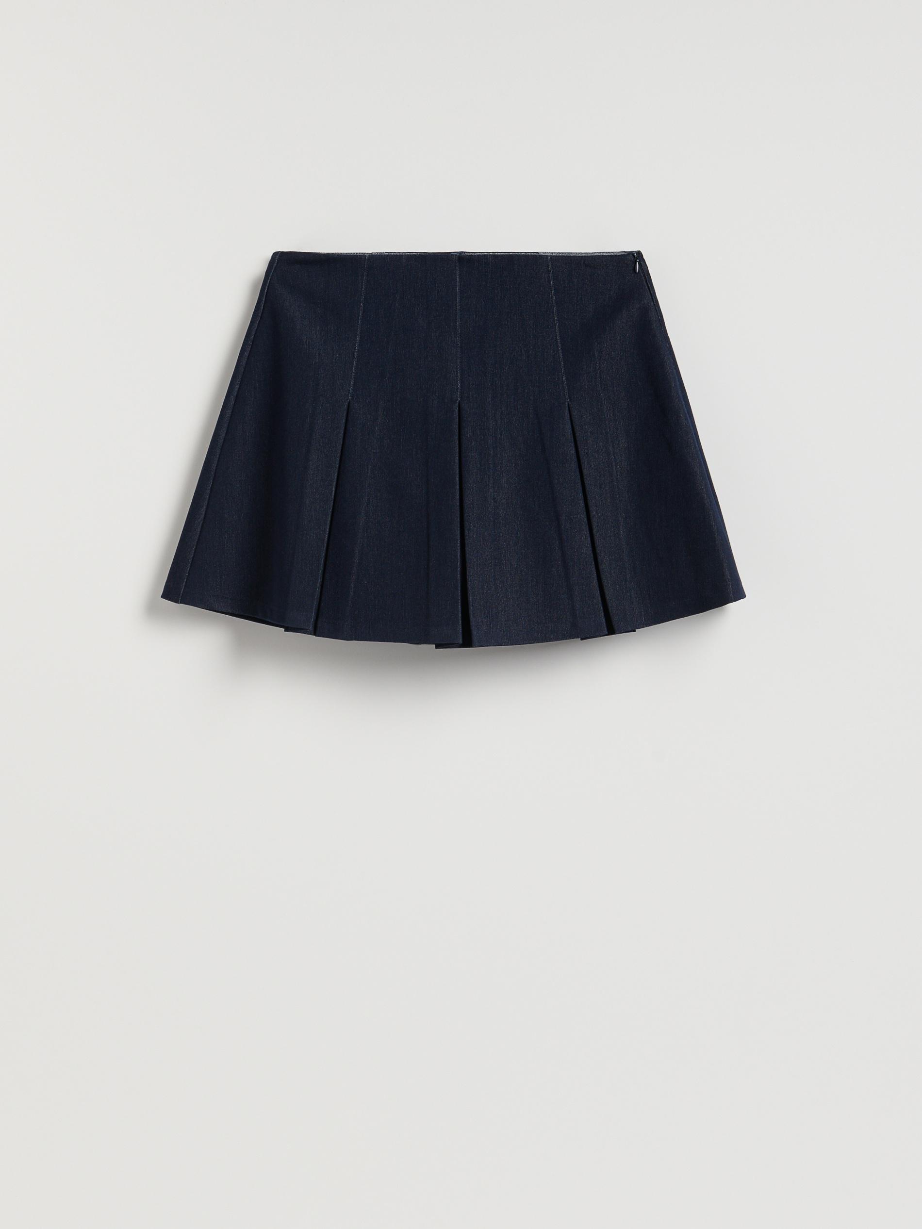 Navy Viscose Blend Skort, Navy, large image number 4