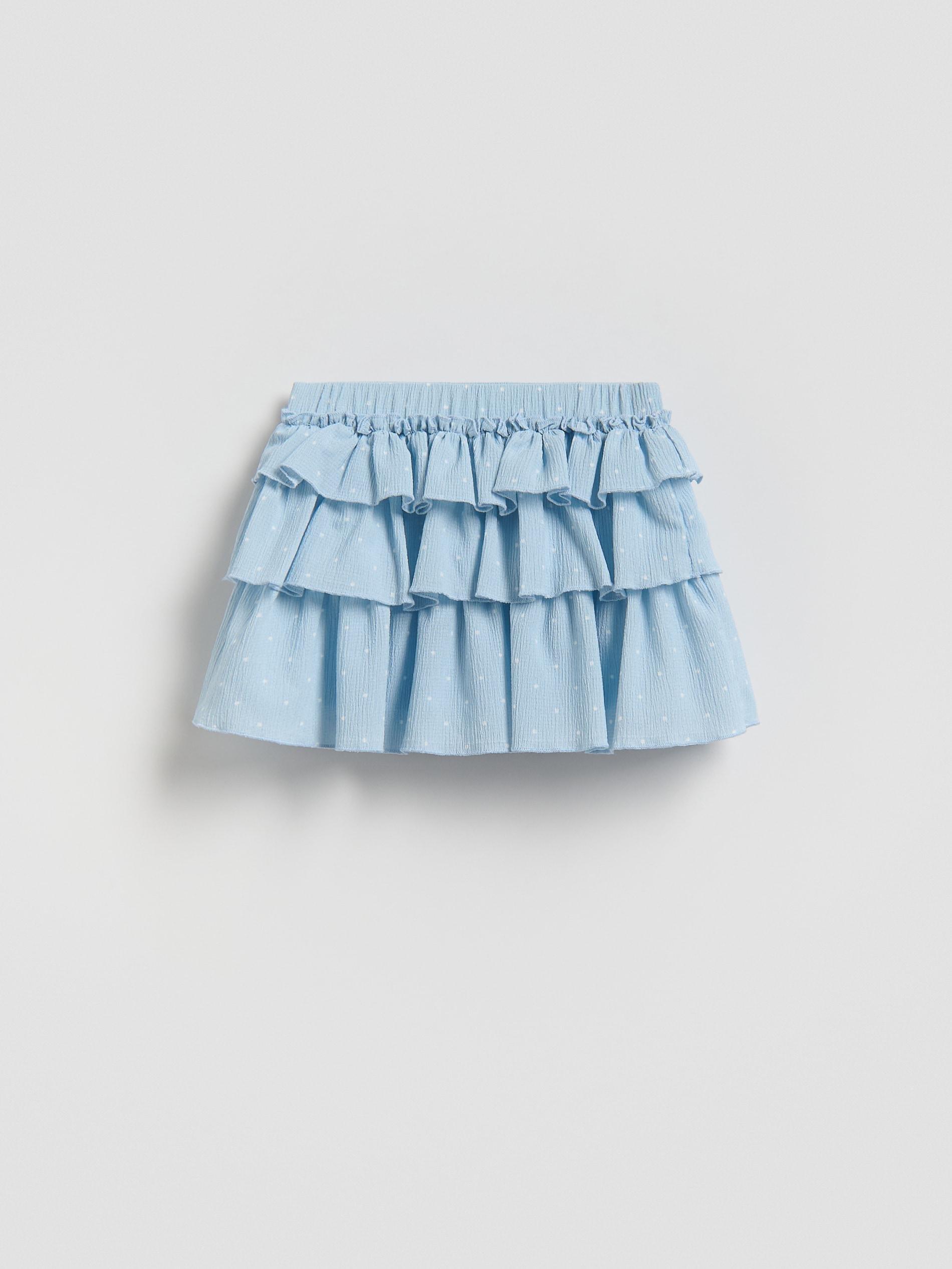 Blue Patterned Skort, Blue, large image number 2