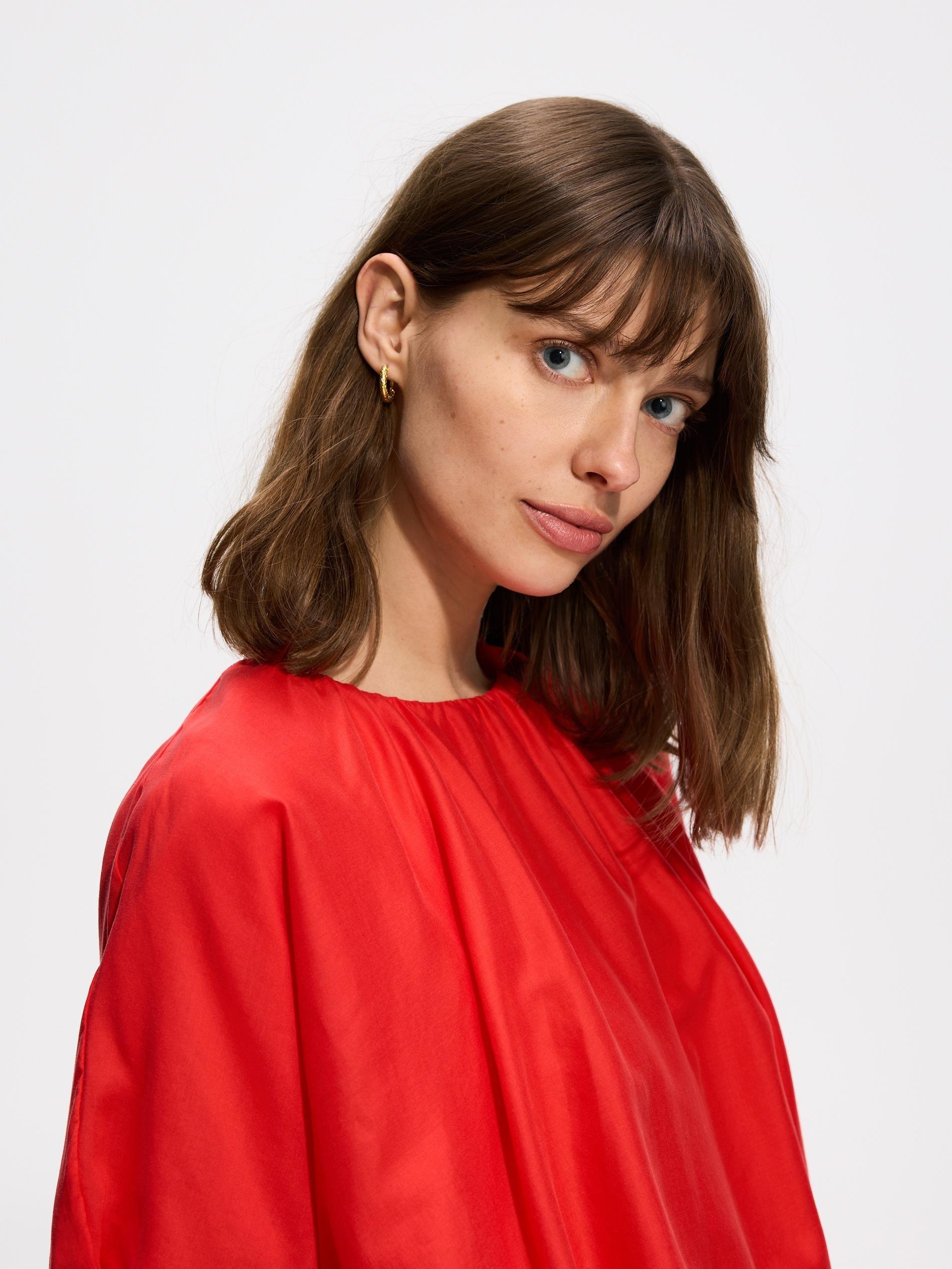 Red Lyocell Top, Red, large image number 4