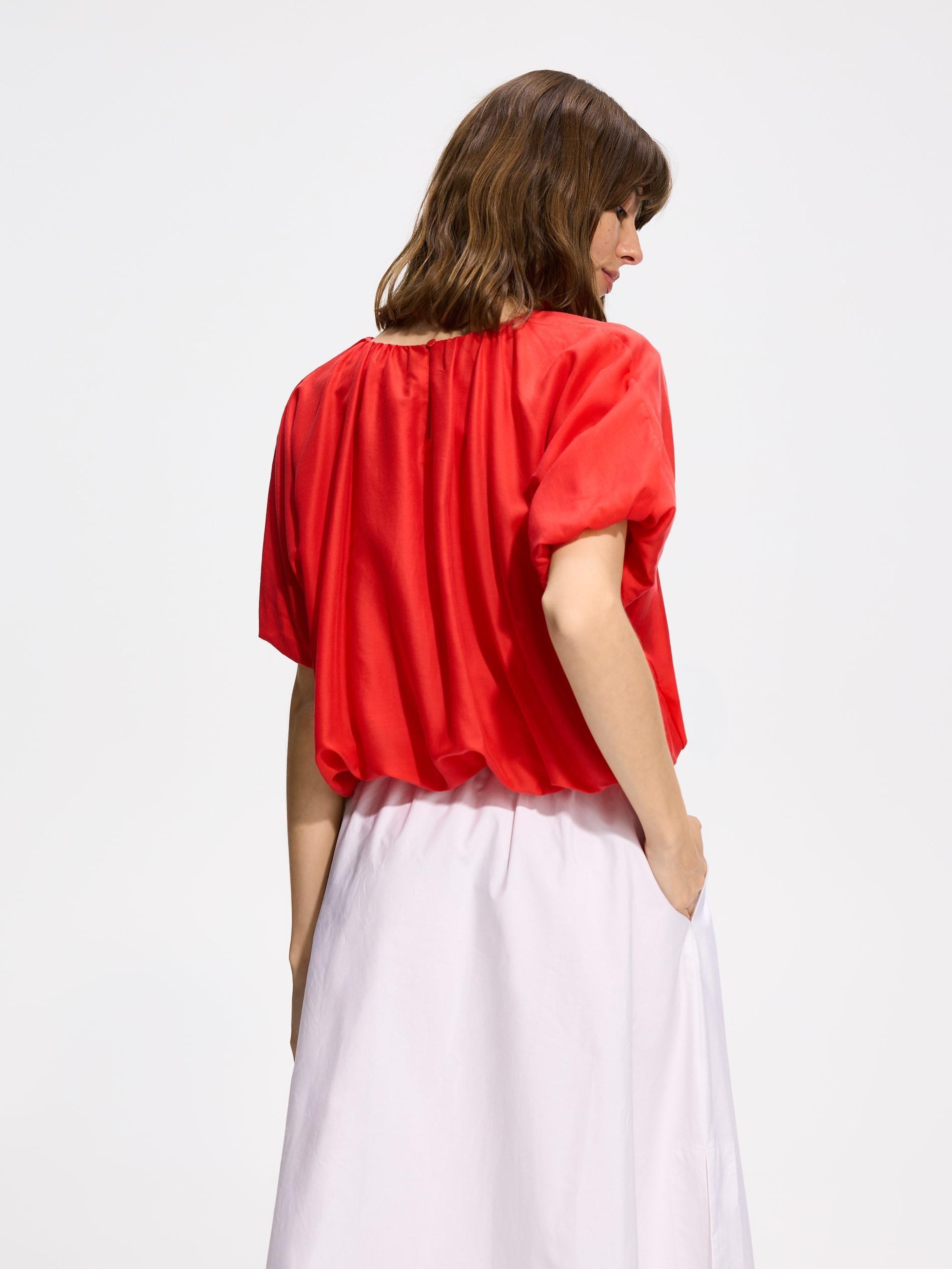 Red Lyocell Top, Red, large image number 5