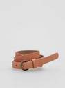 Reserved - Beige Belt With Decorative Stitching, Kids Girl