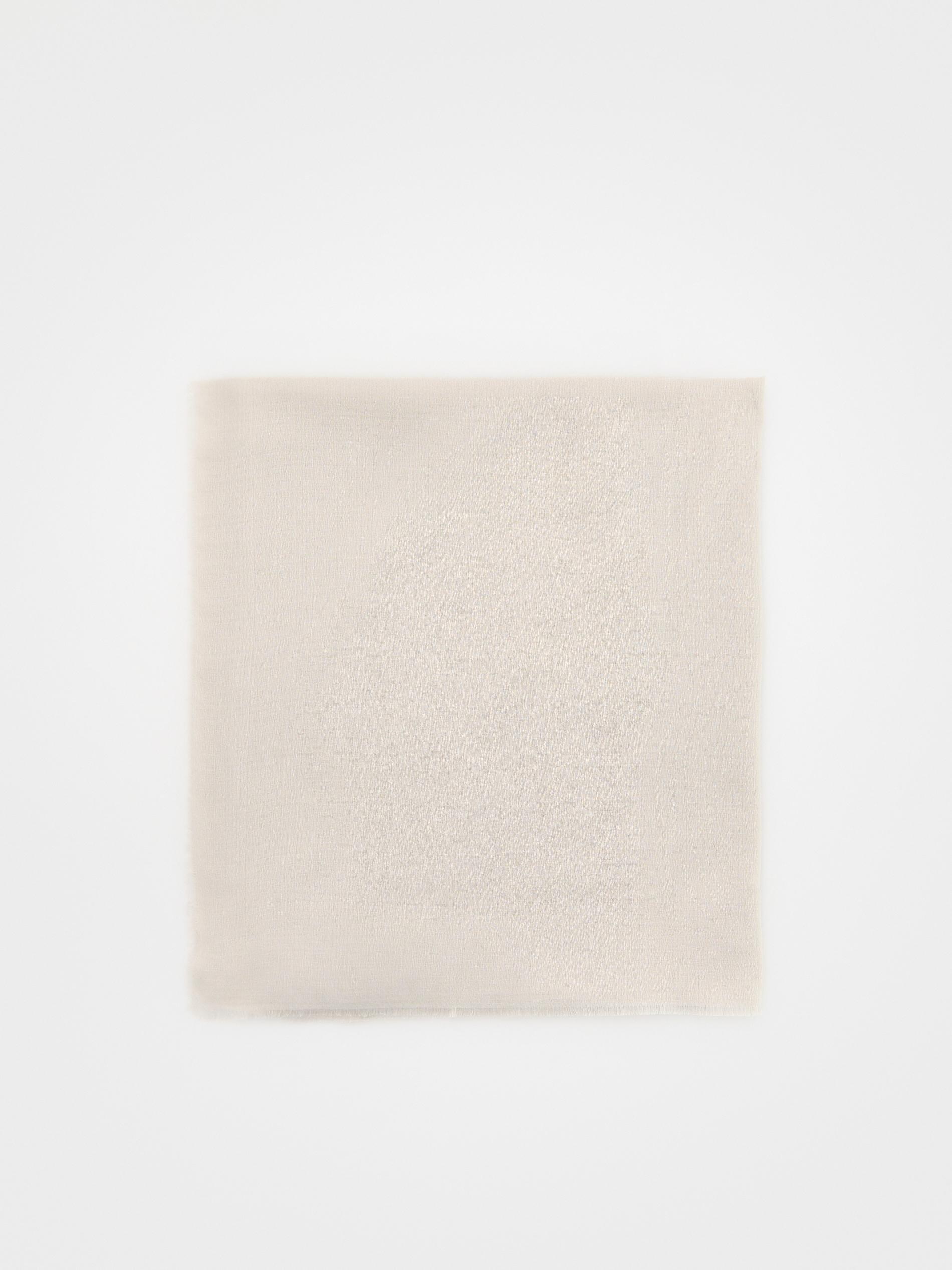 Grey Plain Scarf, Light grey, large image number 1