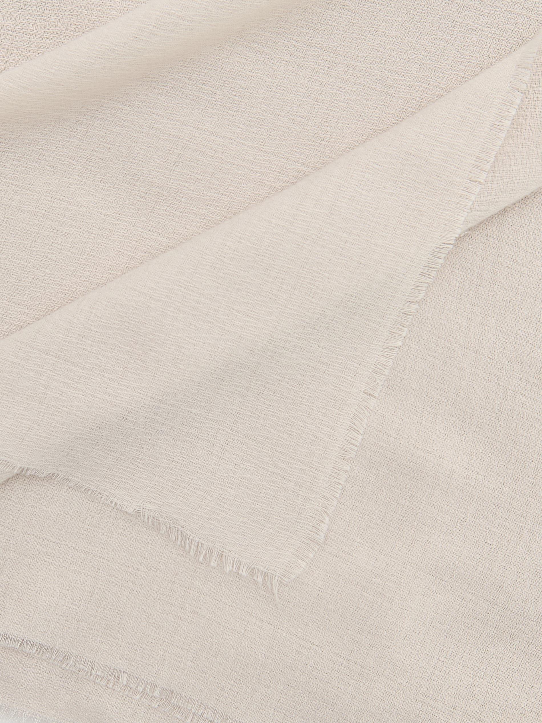 Grey Plain Scarf, Light grey, large image number 2