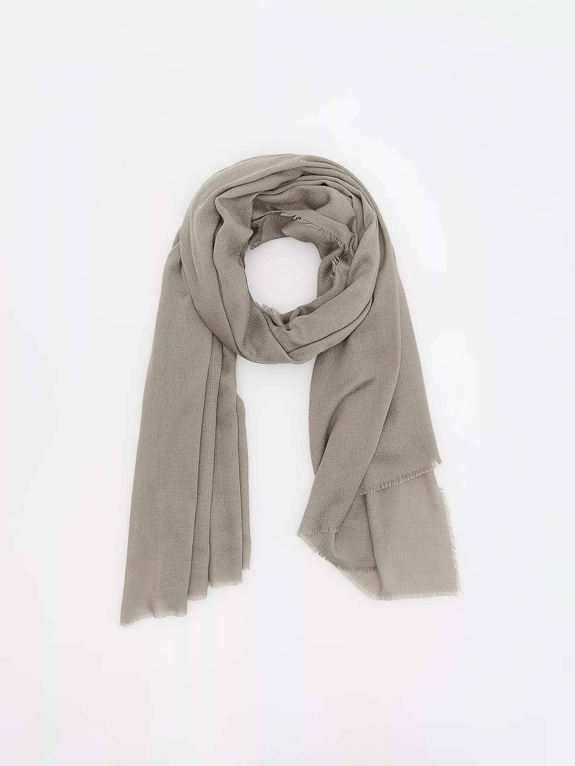 Green Plain Scarf, Green, large image number 0