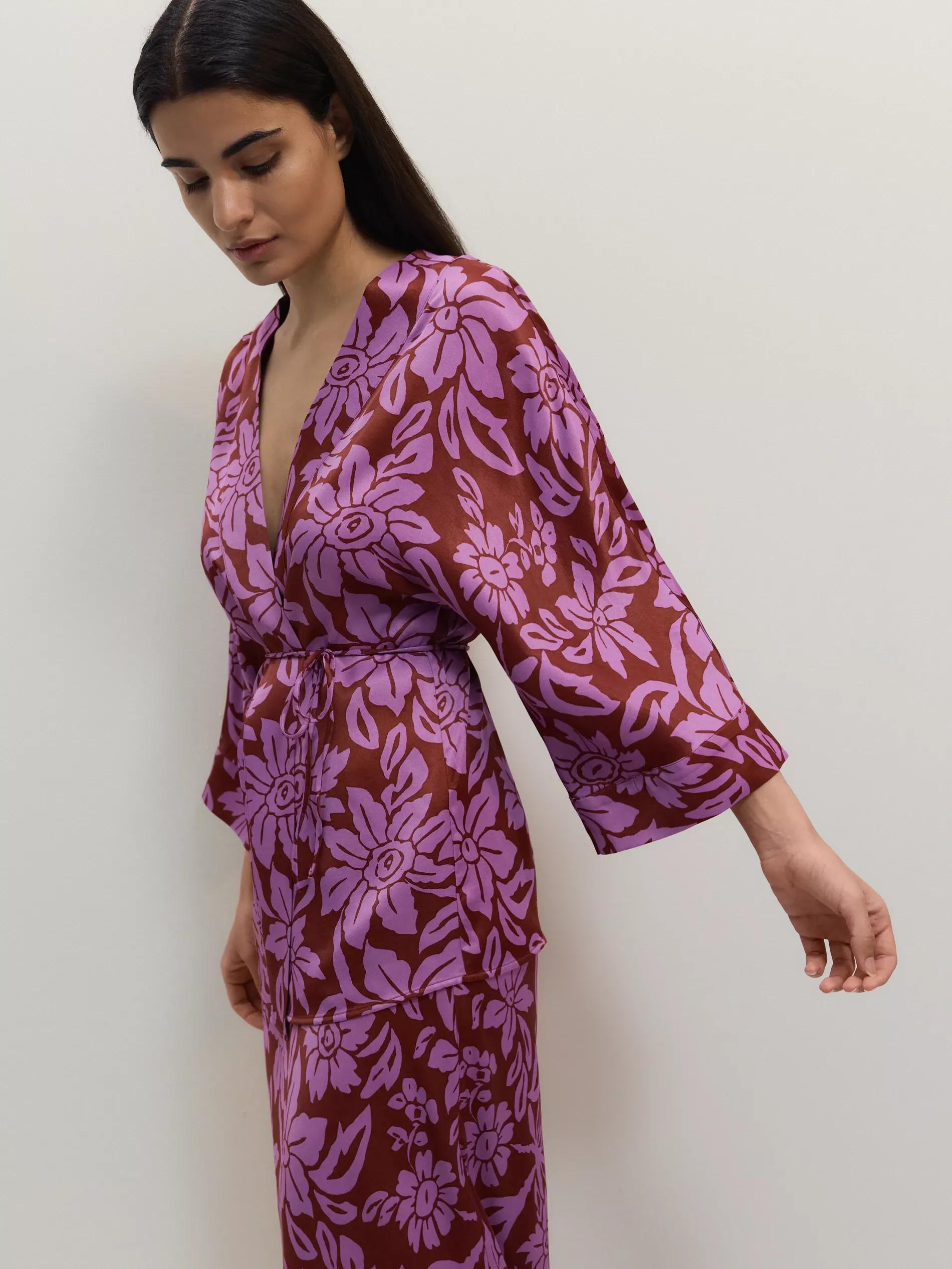 Multicolour Blouse With Drawstring, , large image number 0