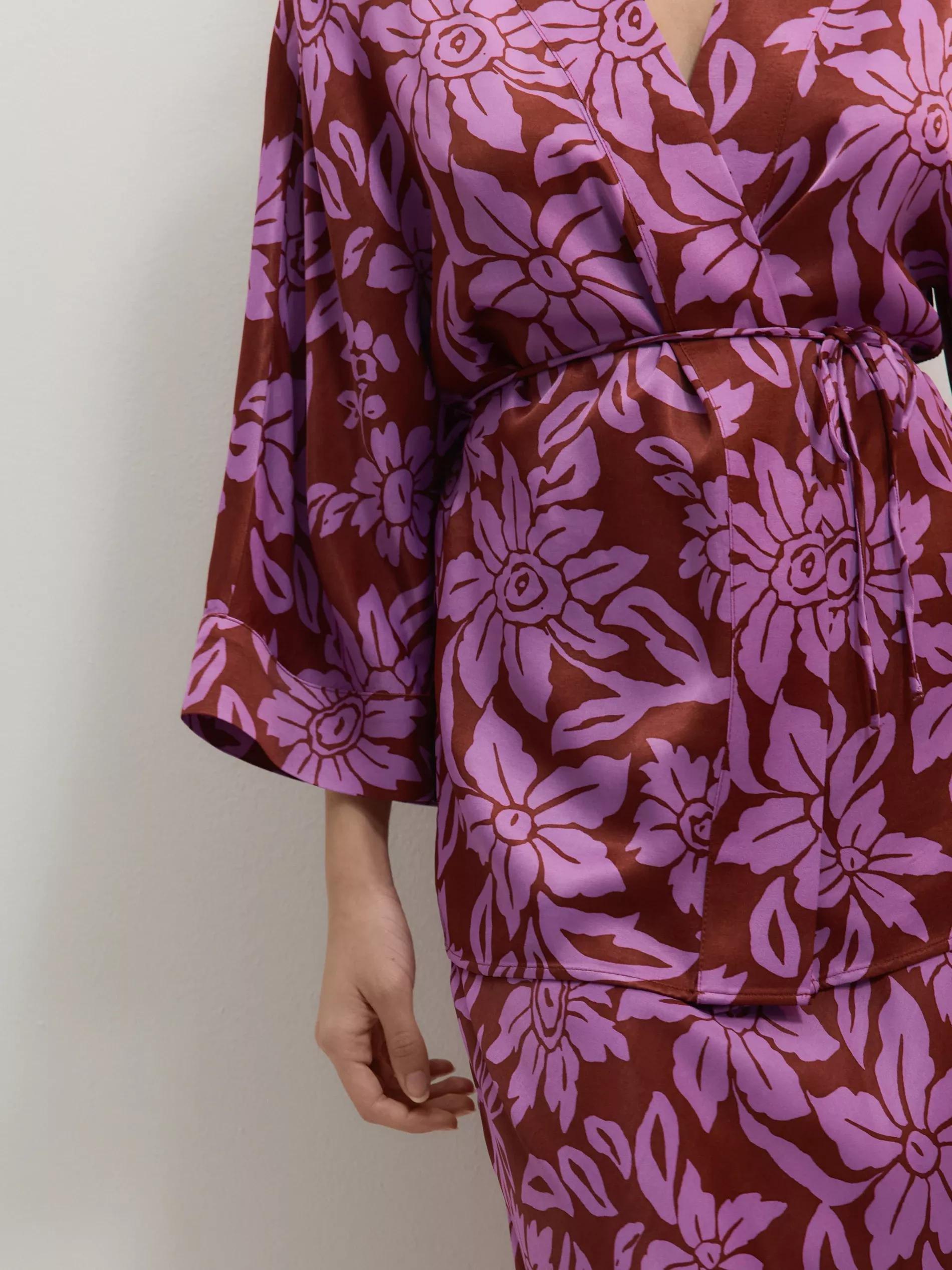 Multicolour Blouse With Drawstring, , large image number 2
