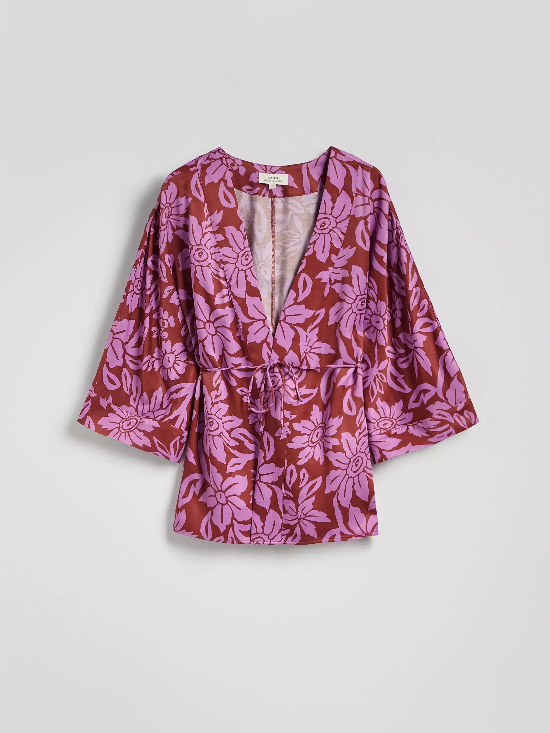 Multicolour Blouse With Drawstring, , large image number 5