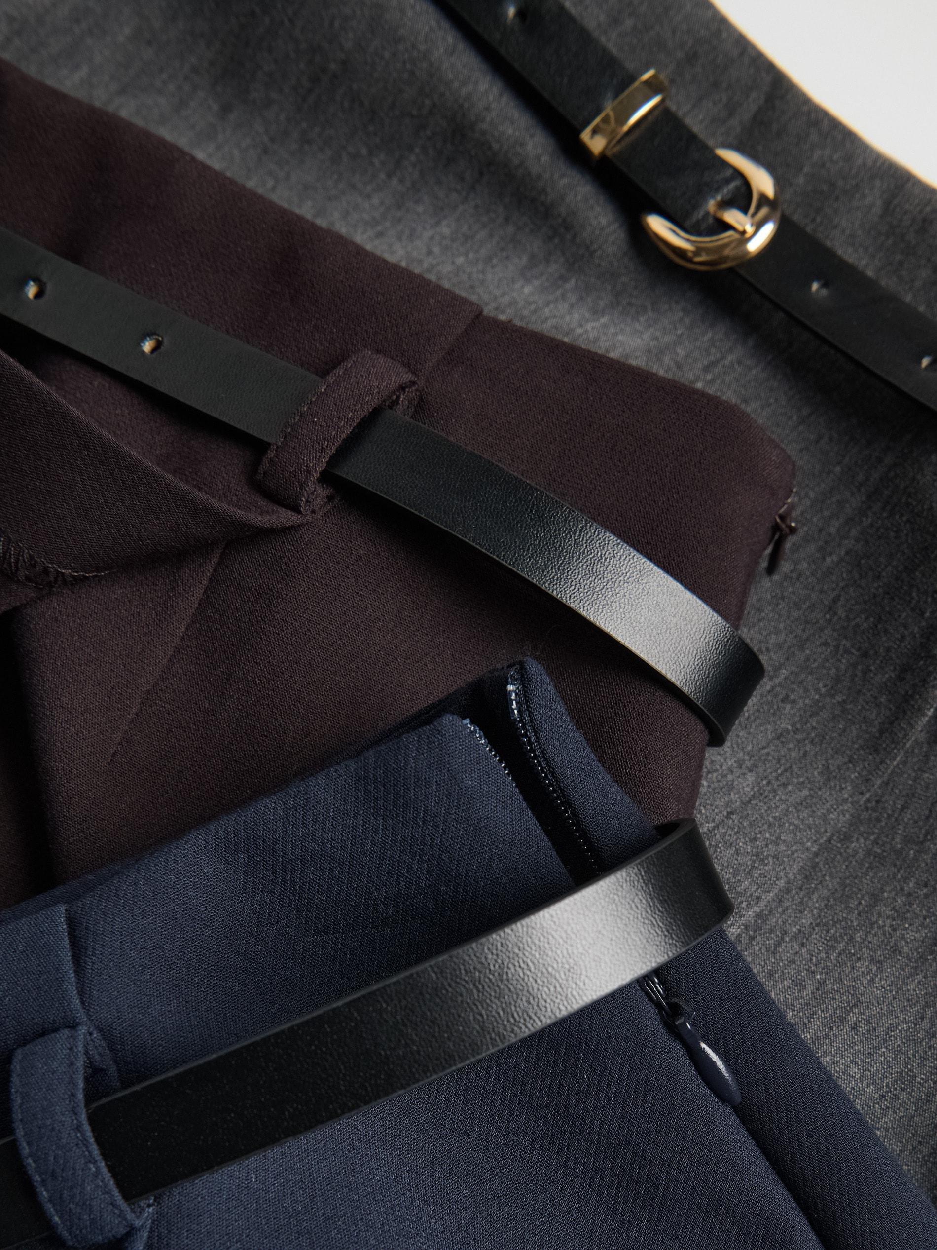 Navy Skort With Belt, Navy, large image number 5