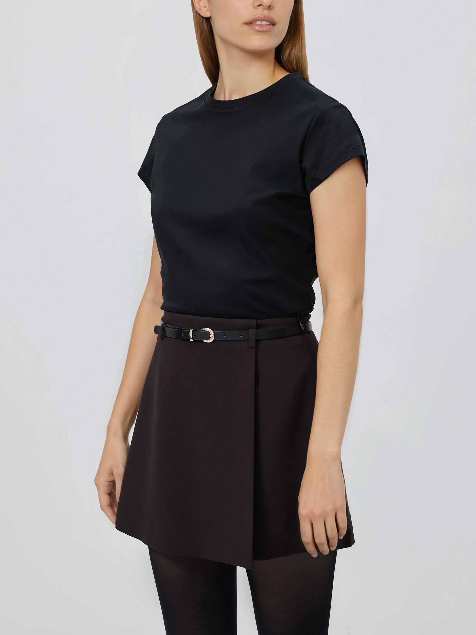 Brown Skort With Belt, Brown, medium