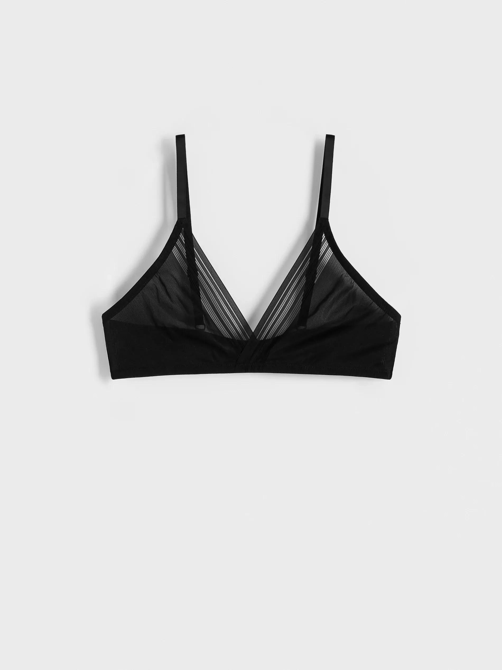 Black Soft Bra, , large image number 3