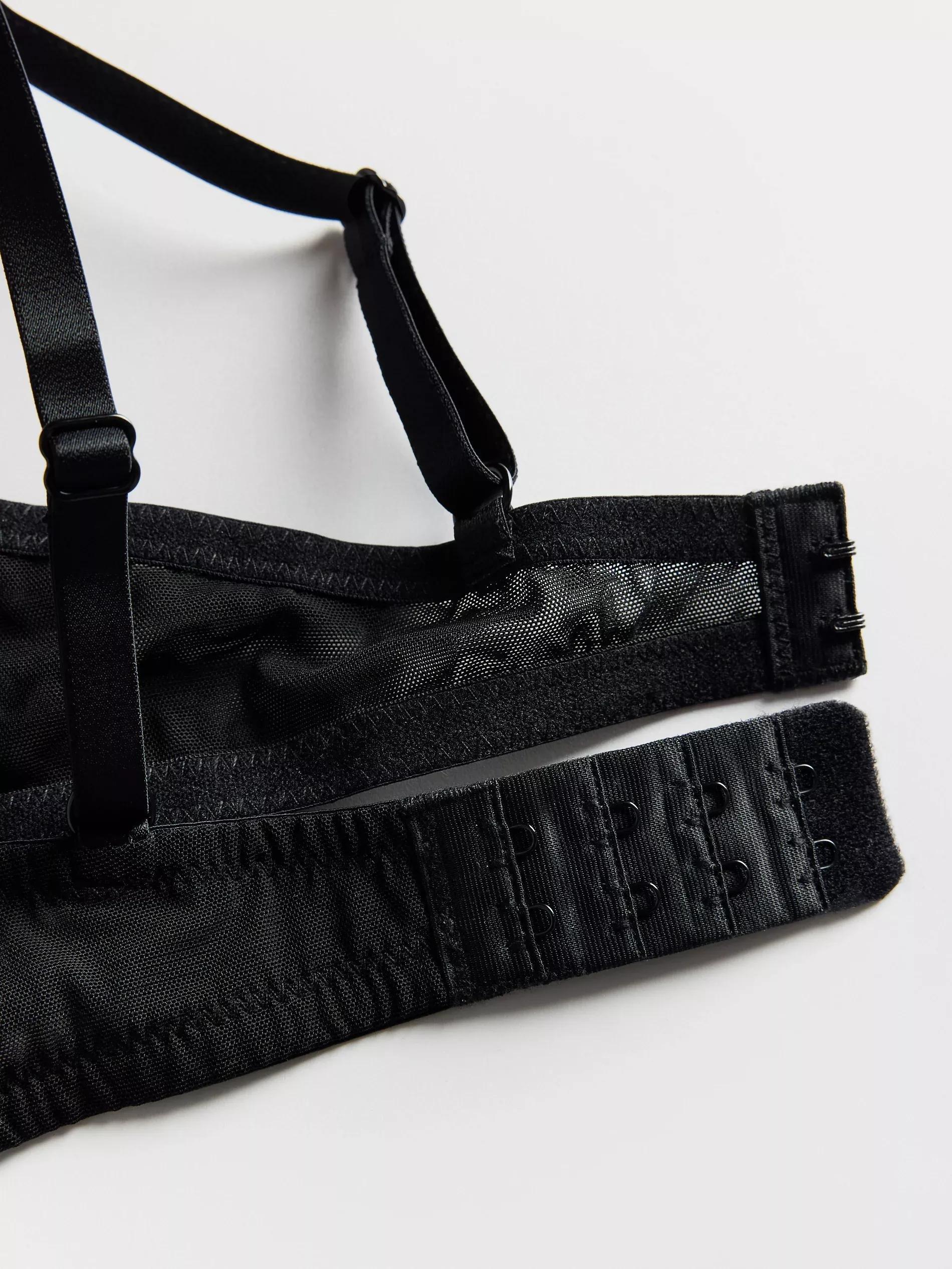 Black Soft Bra, , large image number 4