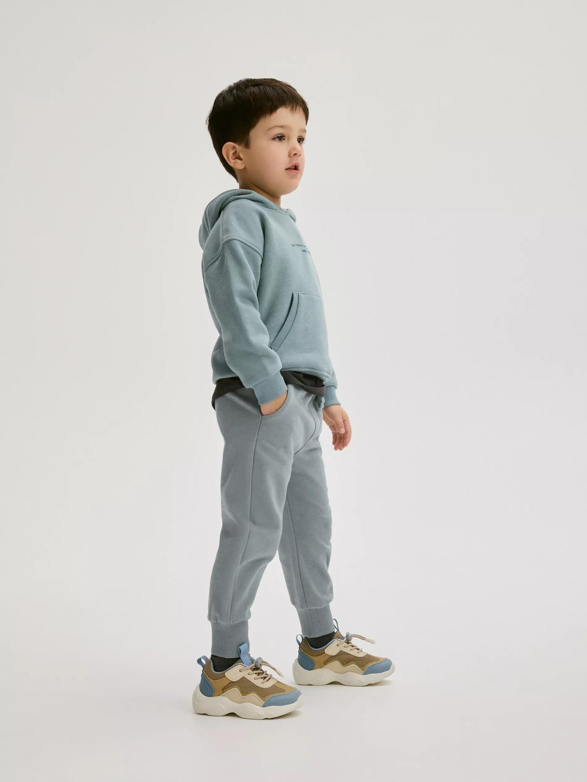 Turquoise Cotton Joggers, , large image number 3