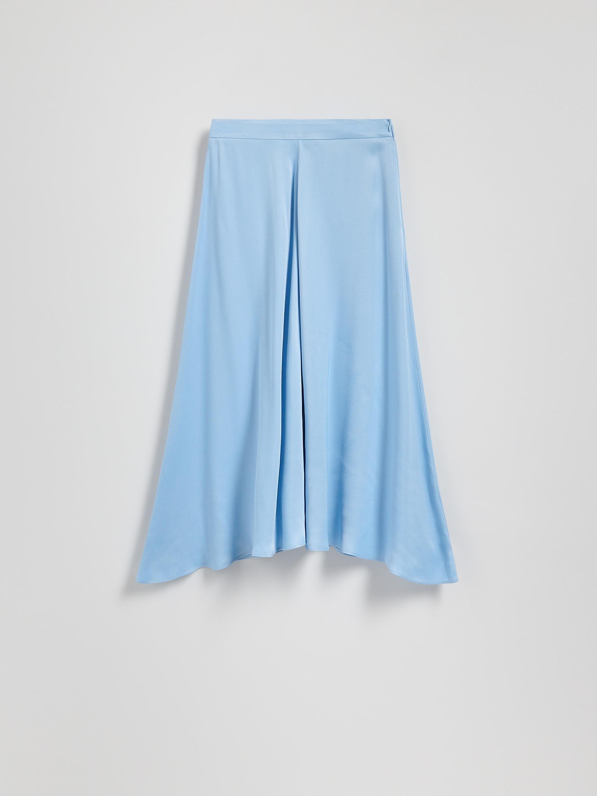 Blue Asymmetric Midi Skirt, , large image number 8