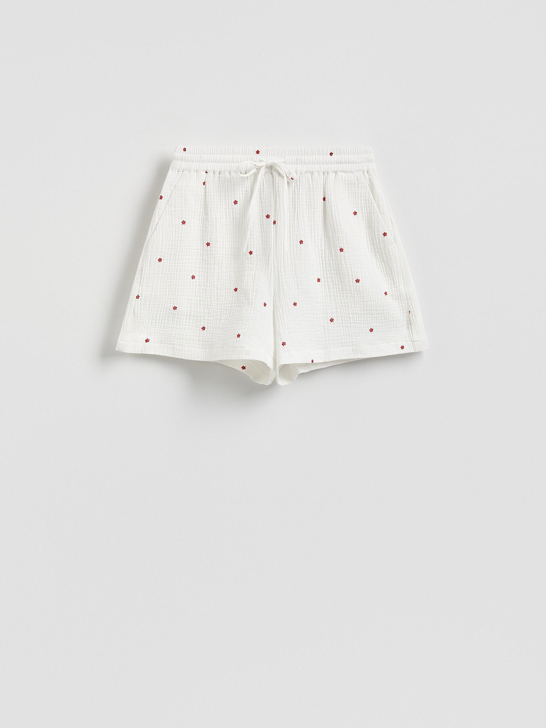 Patterned muslin shorts, Multicolor, large image number 4