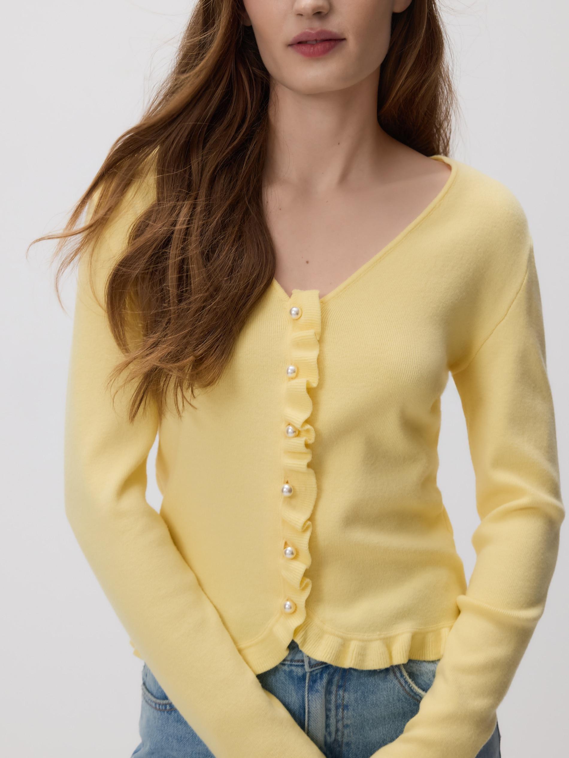 بلوفر حريمي أصفر فاتح, Yellow, medium