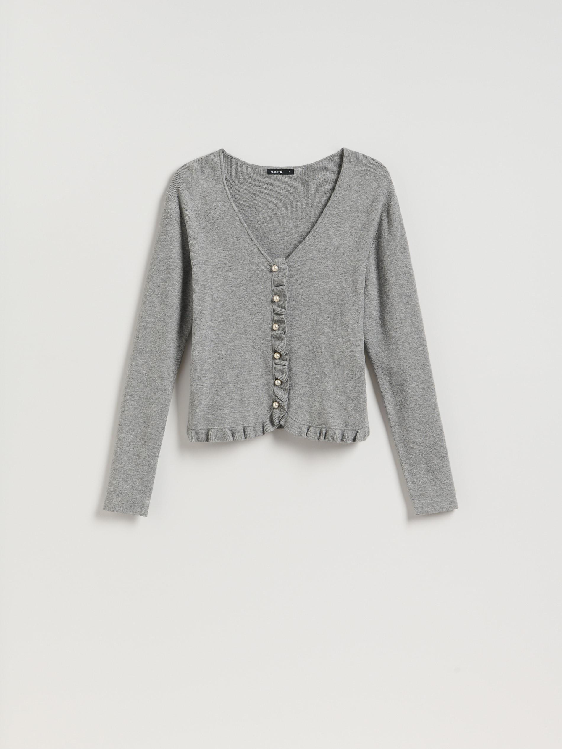 بلوفر حريمي رمادي متوسط, Grey, large image number 4