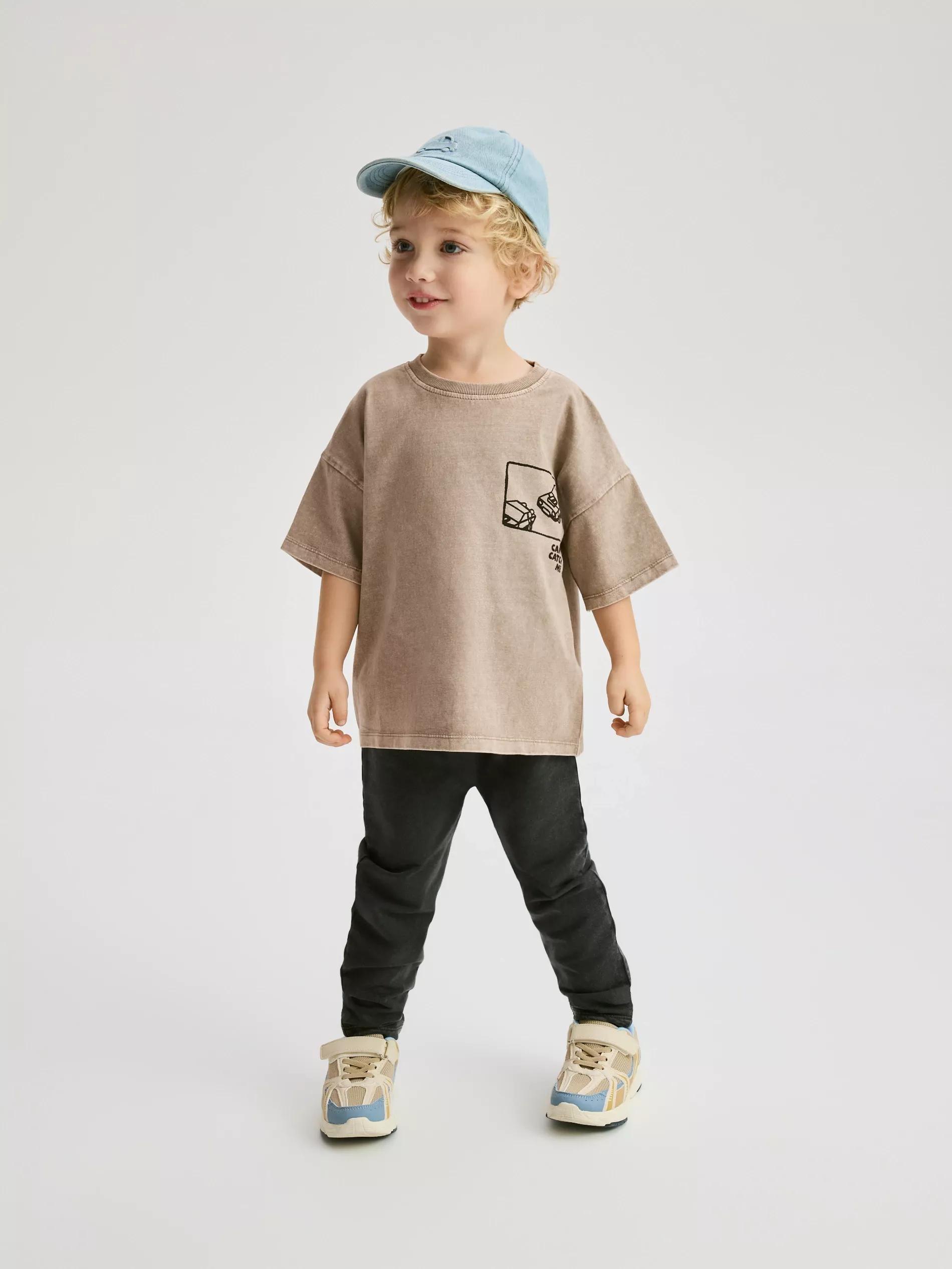 Black Cotton Rich Leggings, Black, large image number 0