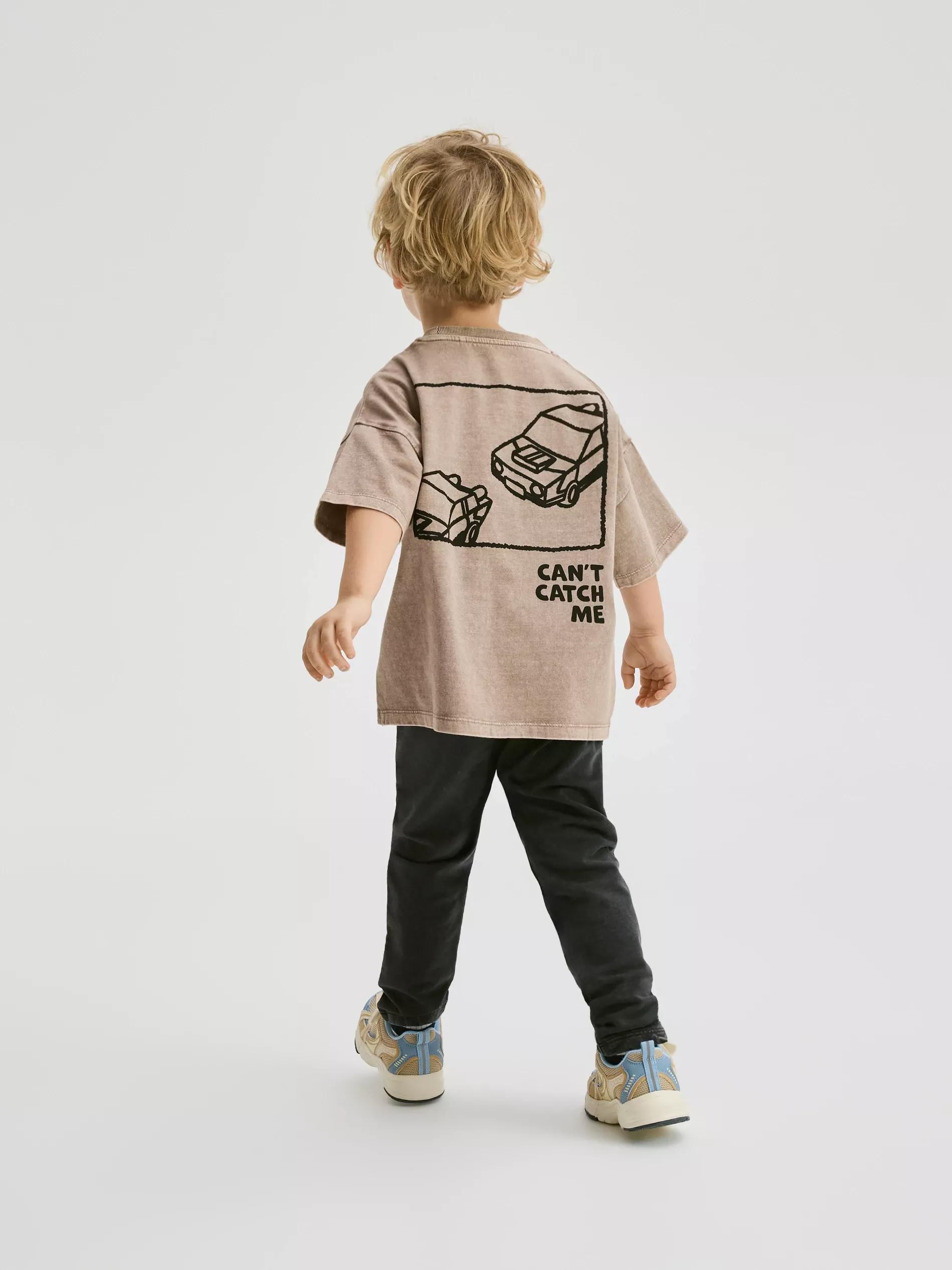 Black Cotton Rich Leggings, Black, large image number 3