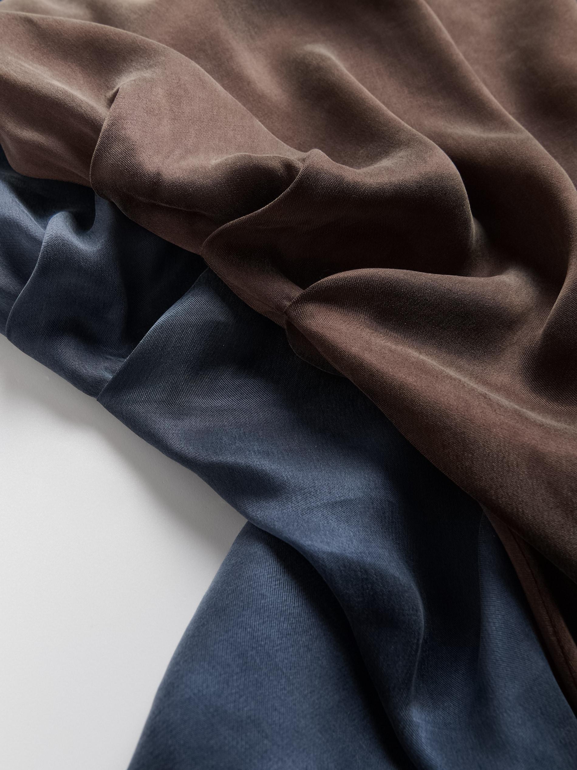 Brown Asymmetric Dress, Brown, large image number 6
