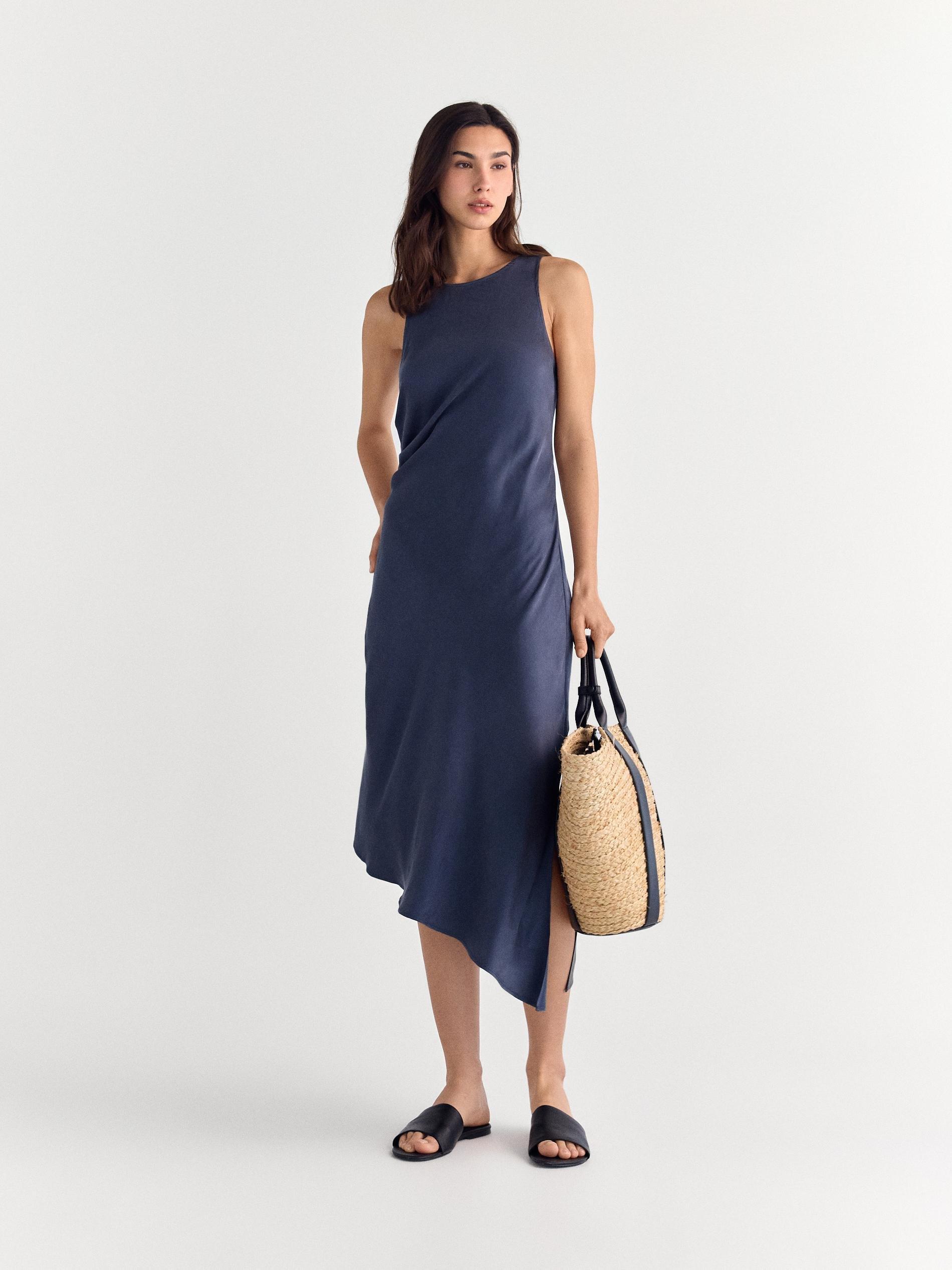 Purple Asymmetric Dress, Purple, large image number 0