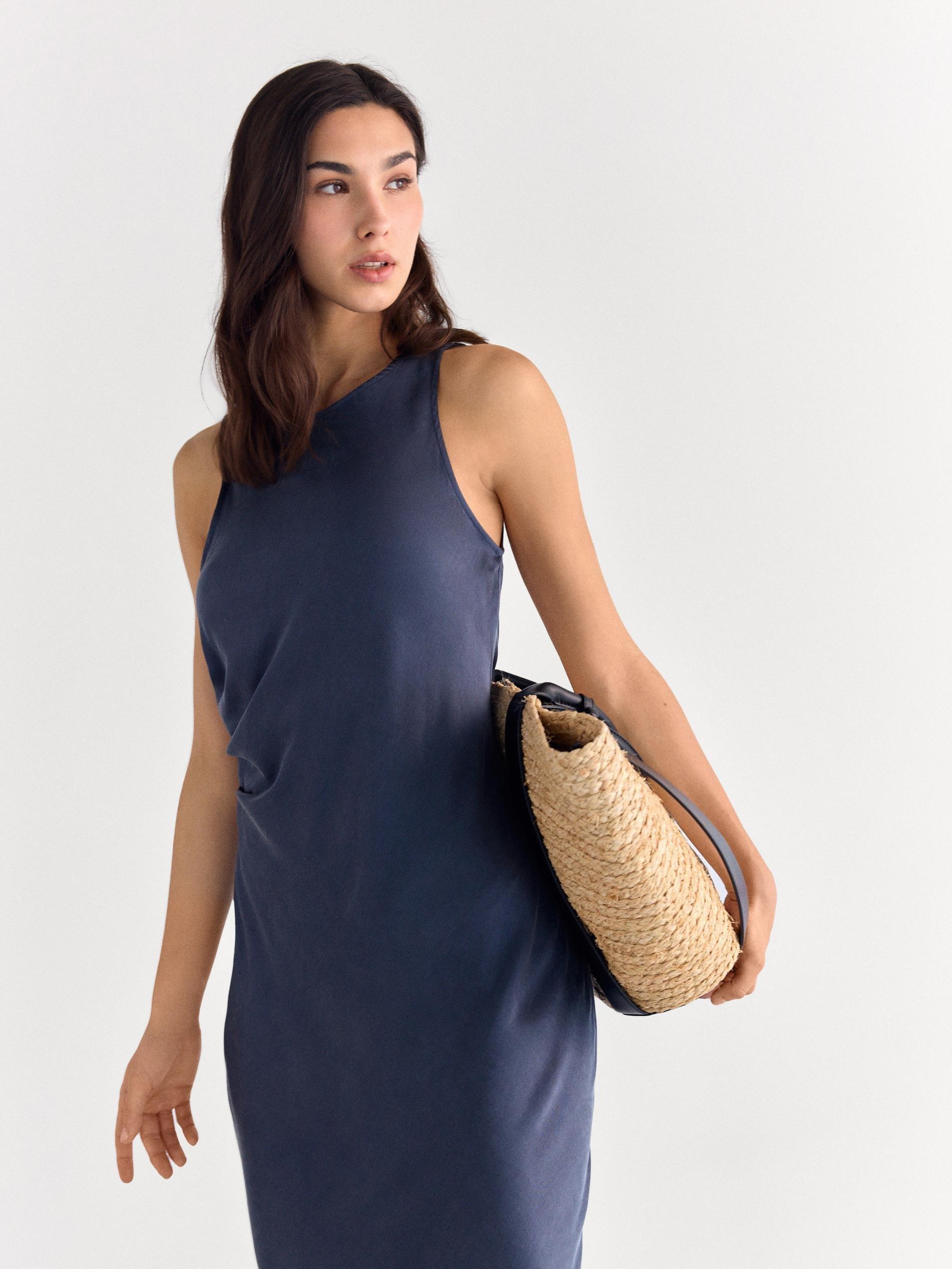Purple Asymmetric Dress, Purple, large image number 2