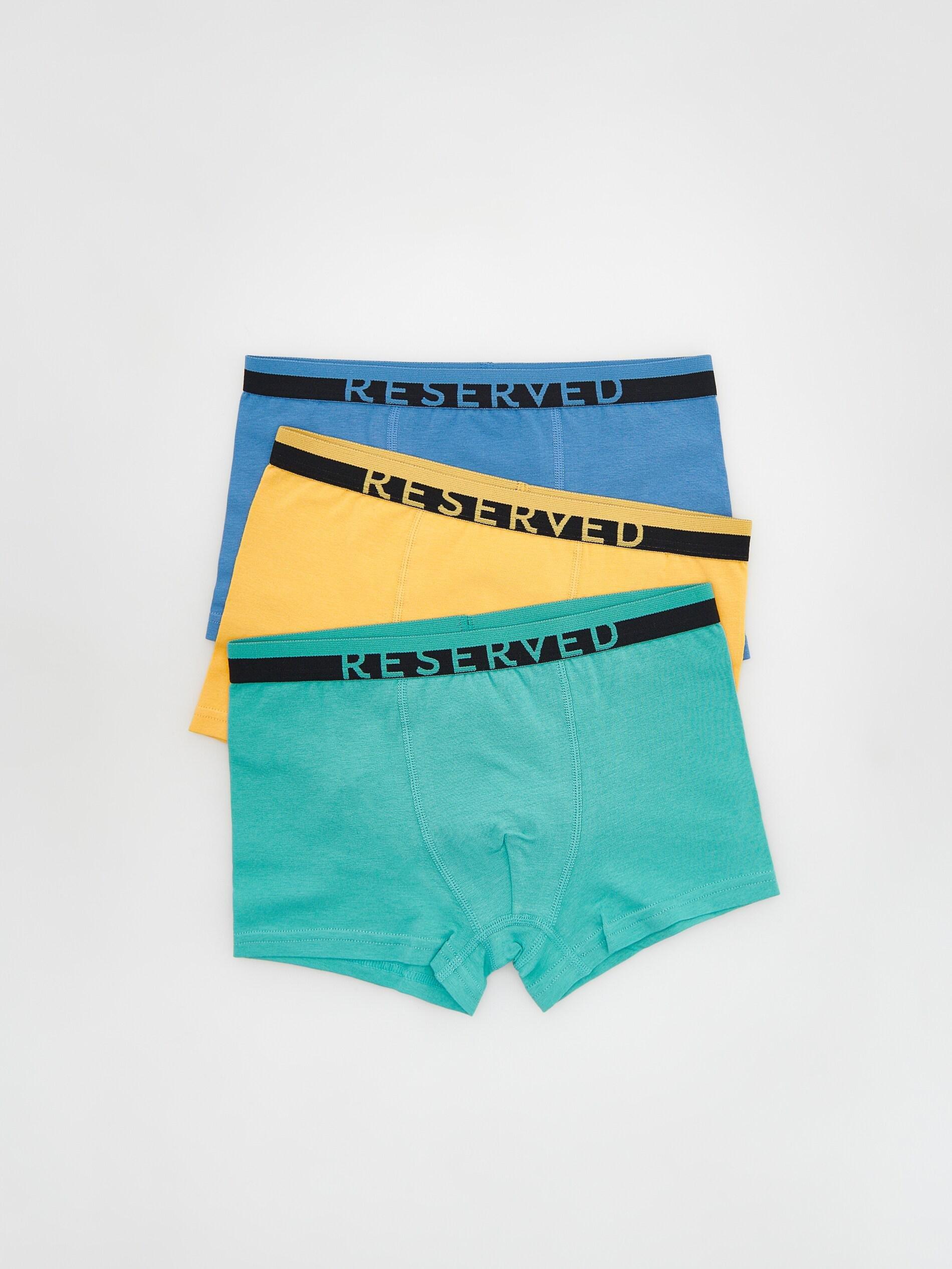 Orange Cotton Rich Boxers 3 Pack, Unisex Kids, , large image number 0