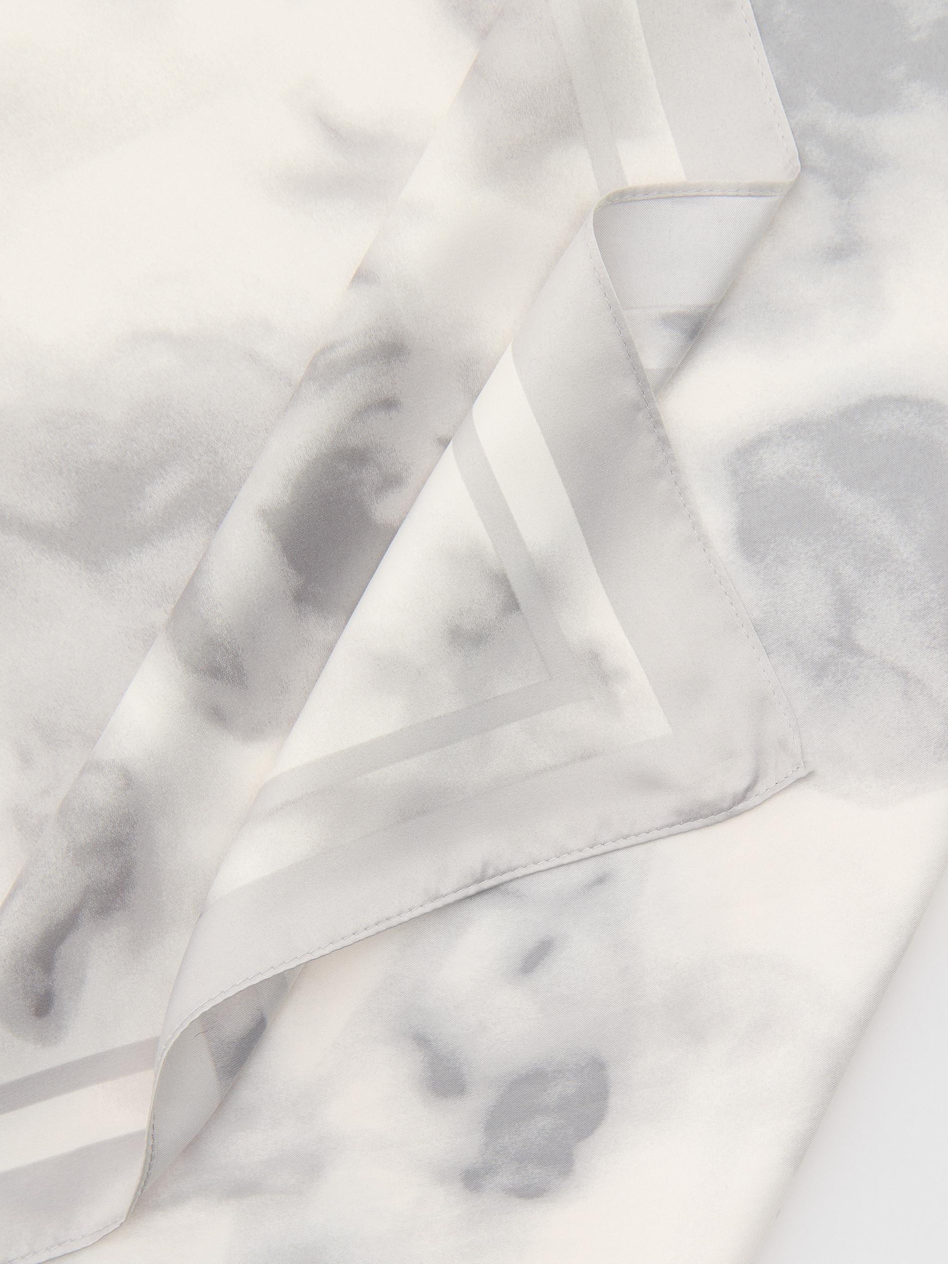 Grey Wash Effect Scarf, Light grey, large image number 2