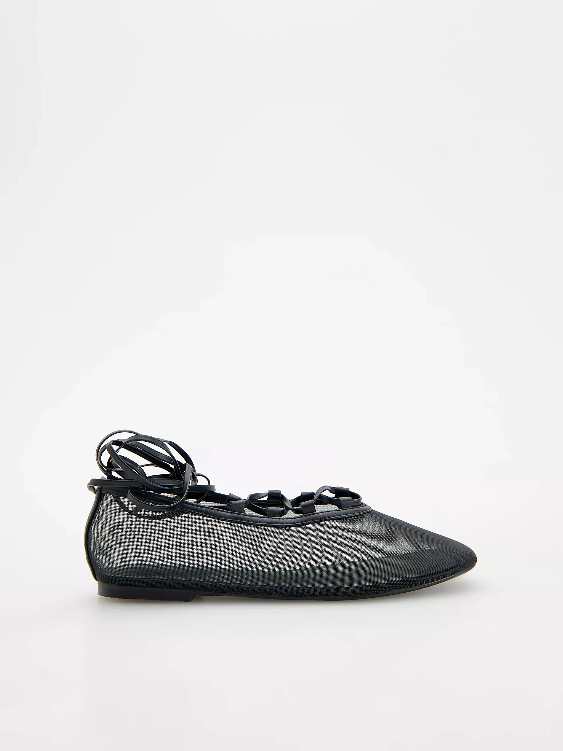Black Ballerinas Flat Shoes, , large image number 0