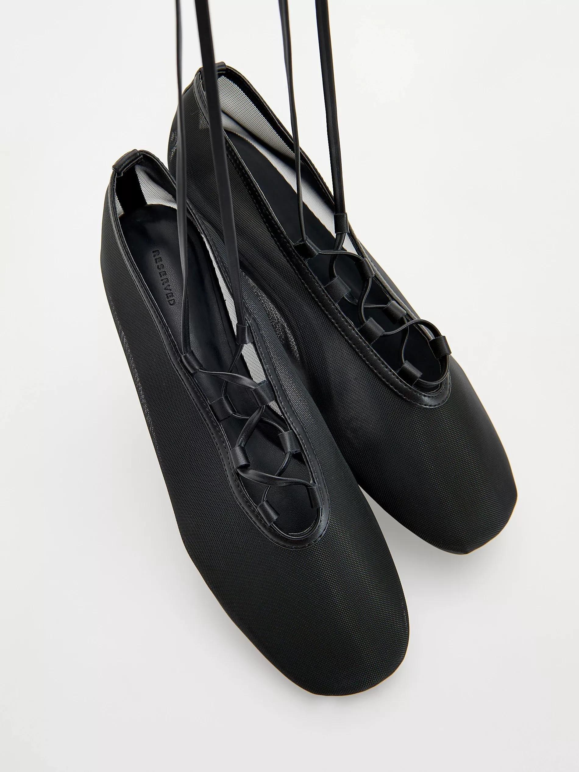 Black Ballerinas Flat Shoes, , large image number 2
