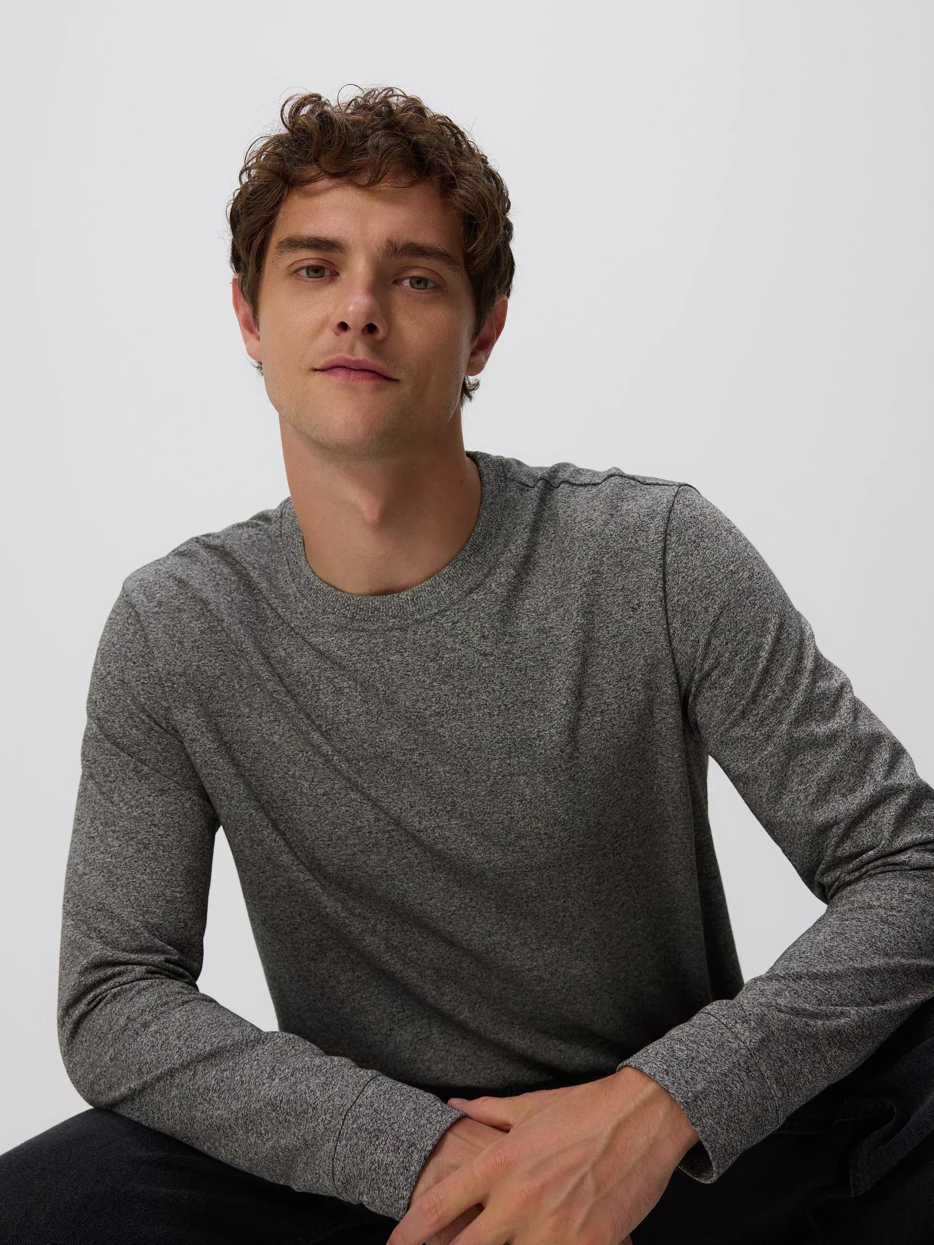 Beige Regular Fit Long Sleeve T-Shirt, Beige, large image number 0