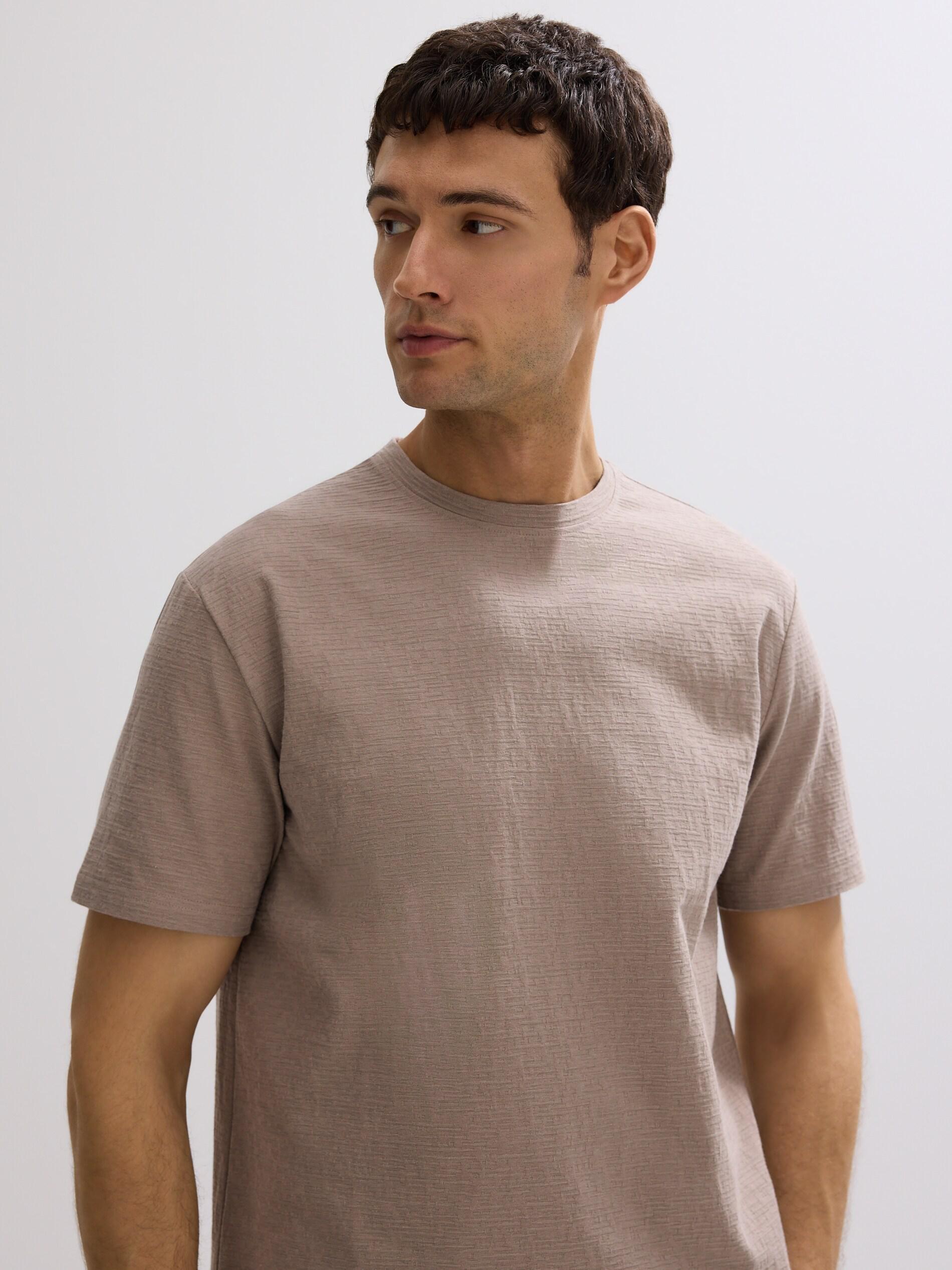 COFFEE Comfort fit structural fabric T-shirt, Brown, large image number 0