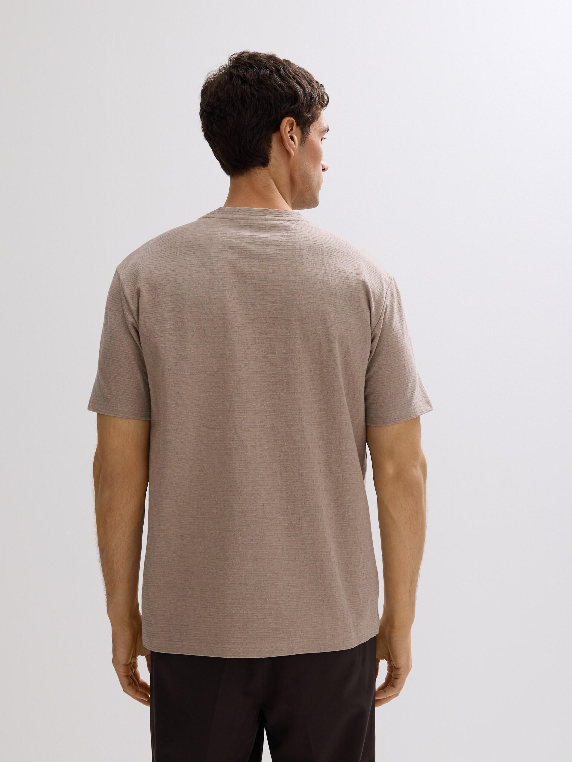 COFFEE Comfort fit structural fabric T-shirt, Brown, large image number 2