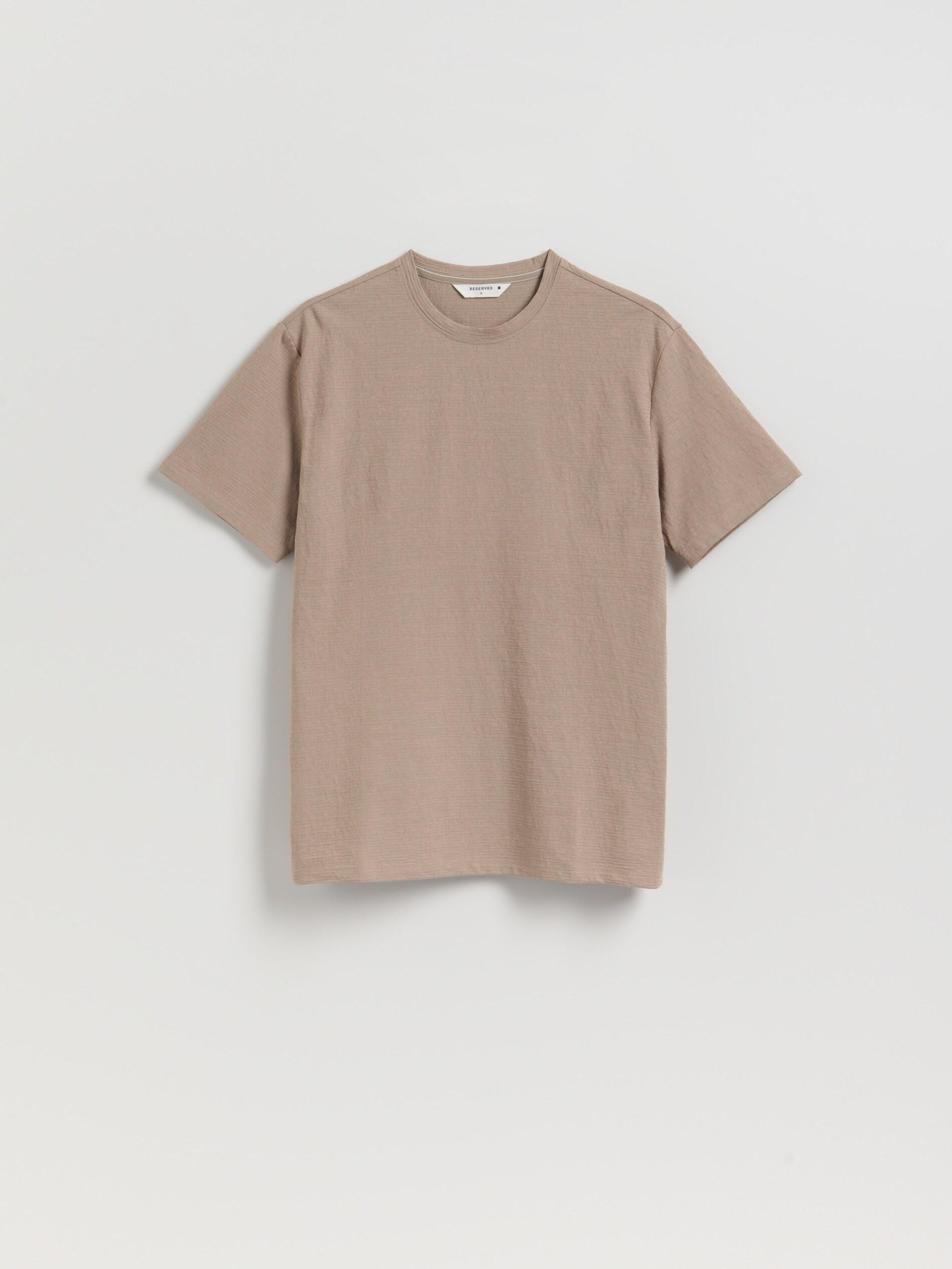 COFFEE Comfort fit structural fabric T-shirt, Brown, large image number 4