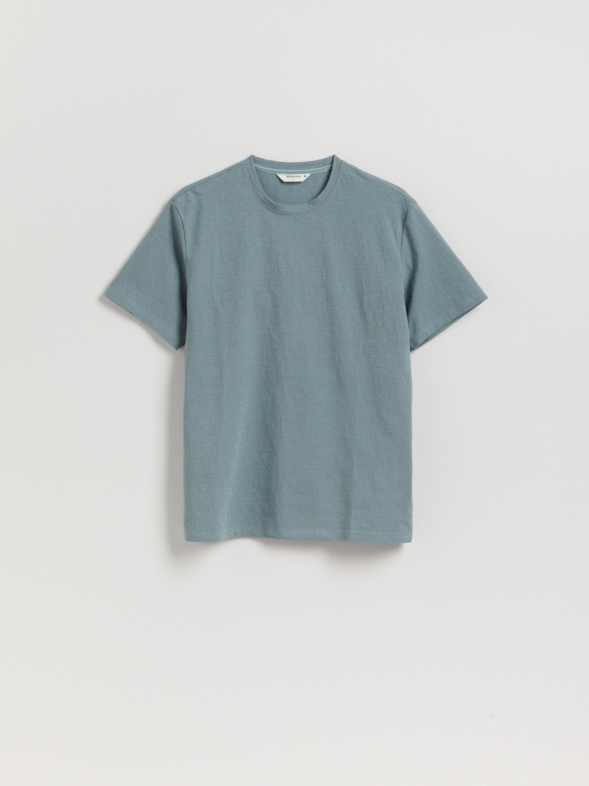 NAVY Comfort fit structural fabric T-shirt, Blue, large image number 4