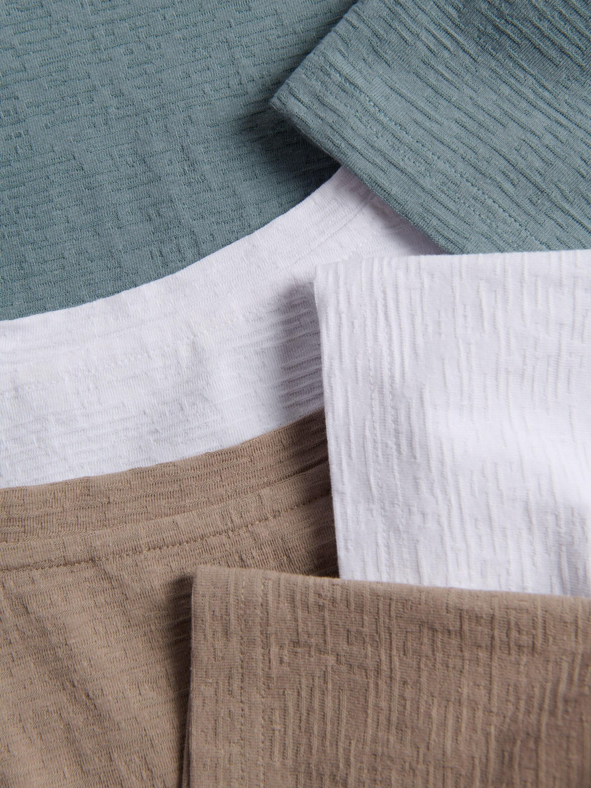 NAVY Comfort fit structural fabric T-shirt, Blue, large image number 5