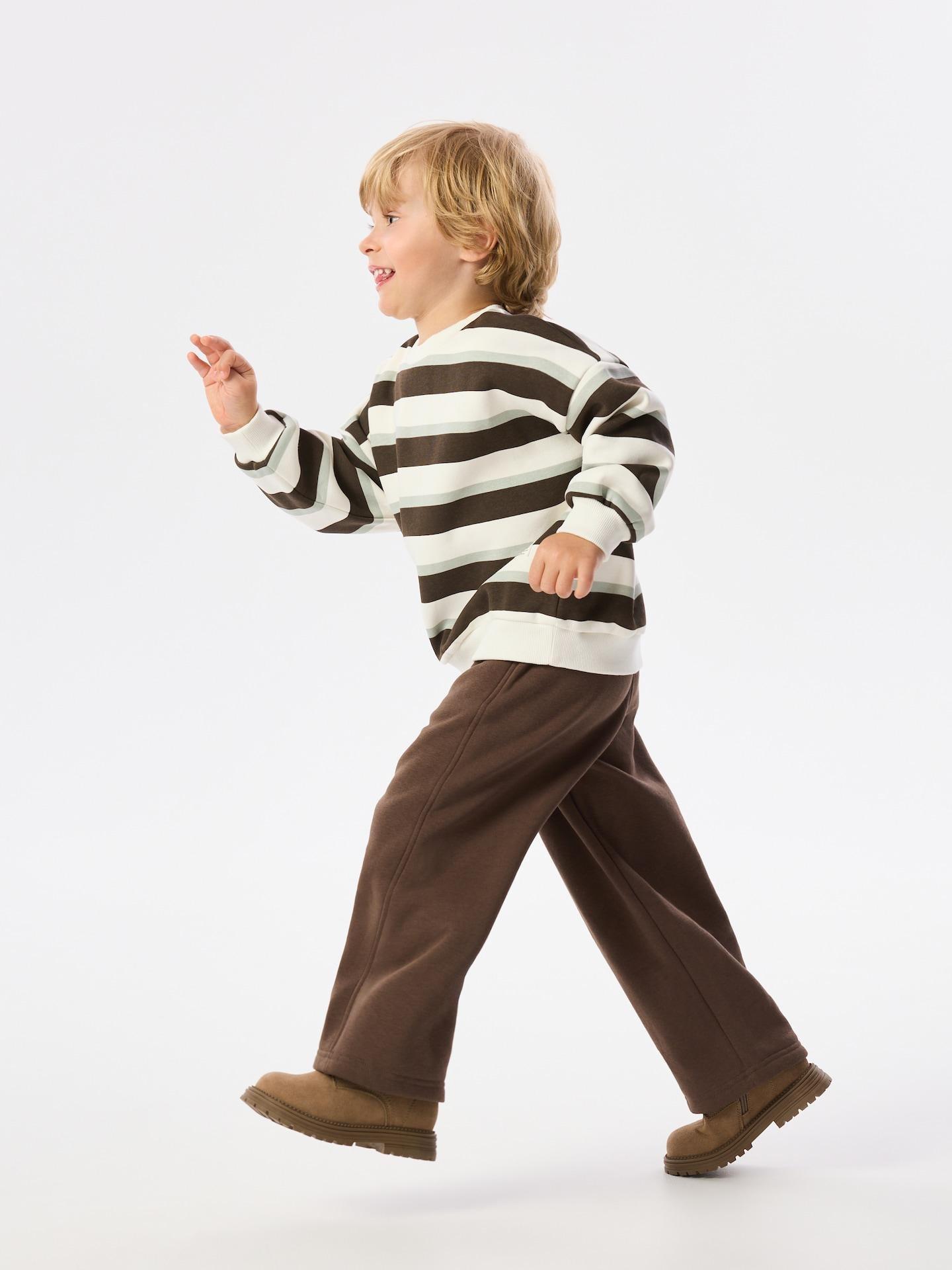 Brown Cotton Rich Jersey Set, Brown, large image number 3