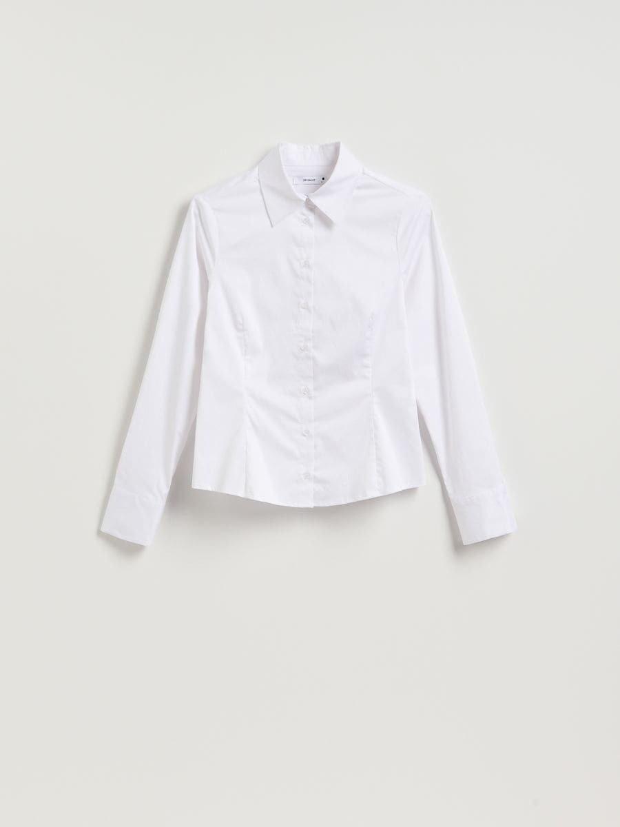 White Slim Fit Shirt, White, large image number 0