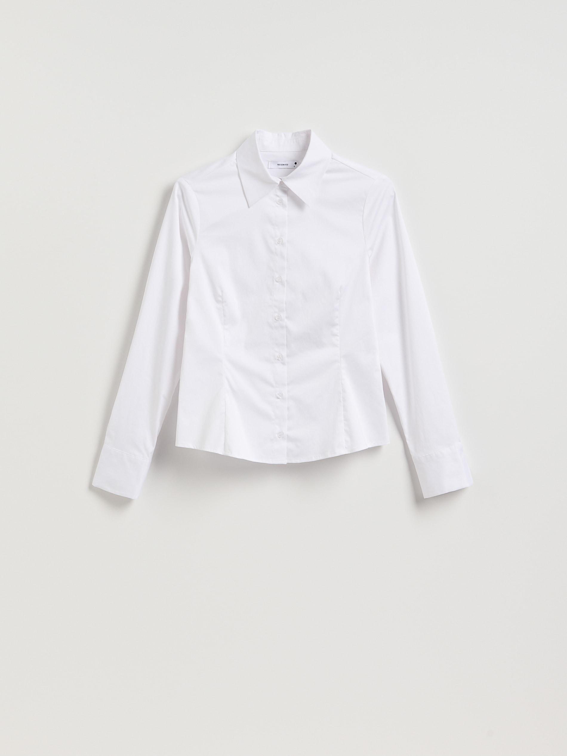 White Slim Fit Shirt, White, large image number 2