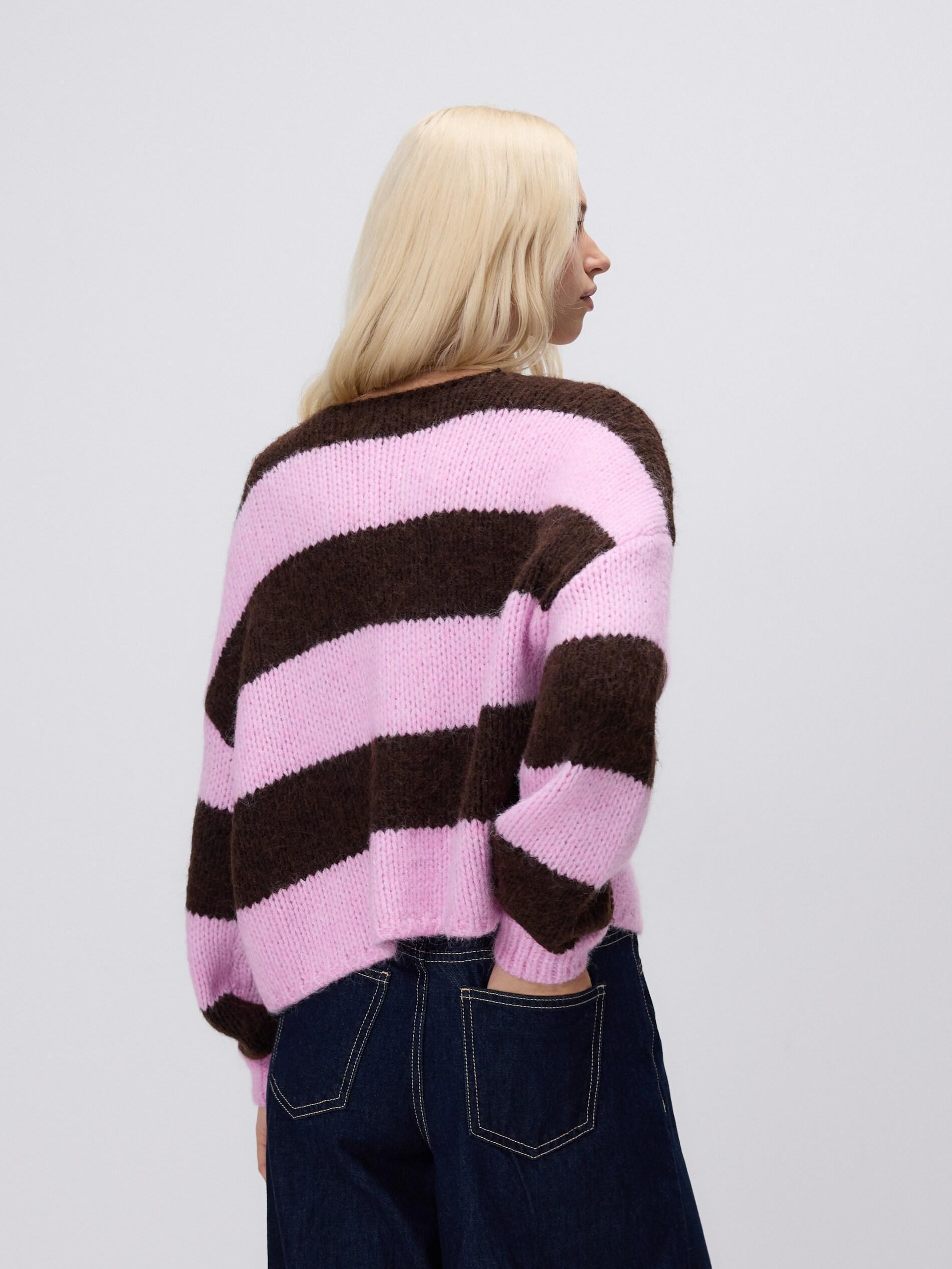 Pink Cardigan With Tie Detail, Pink, large image number 2